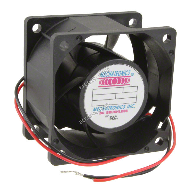 MQ6038E24B-FSR Mechatronics VENTILáTOR AXIáLNí 60X38MM 24VDC 2 Vodič Vývody 
