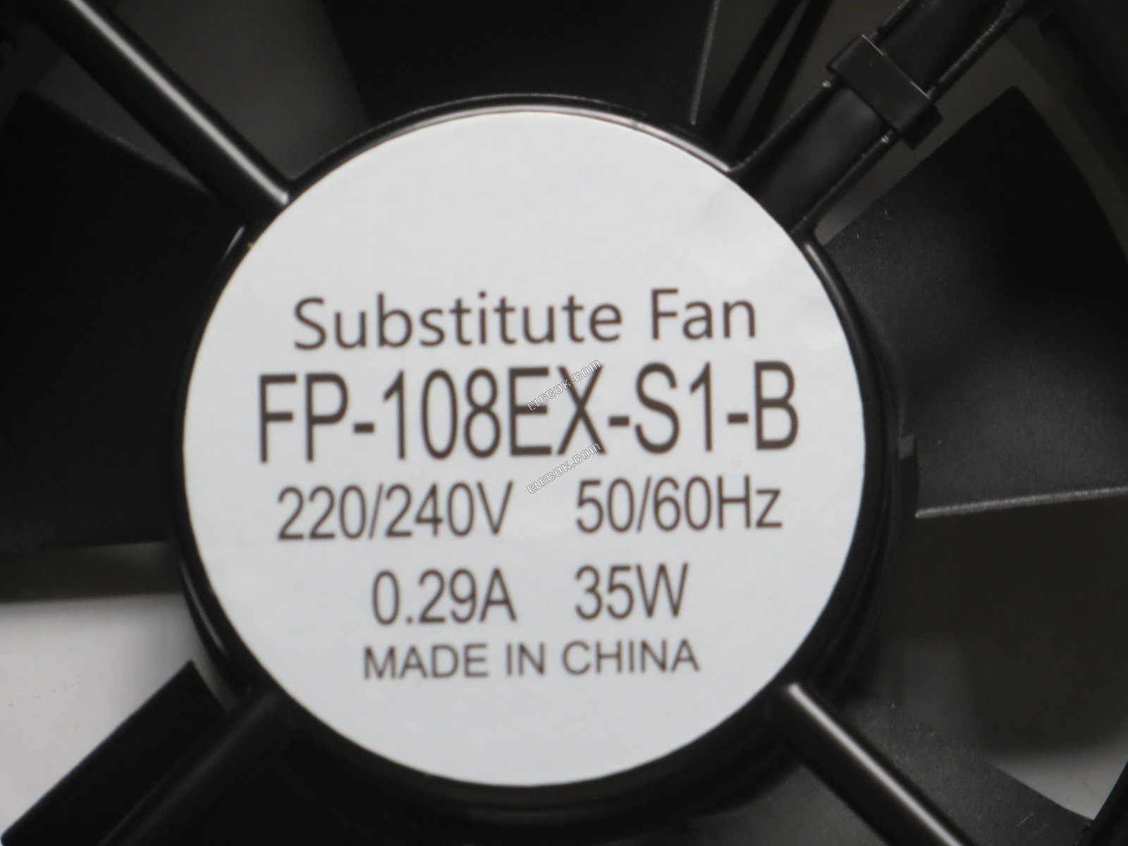 COMMONWEALTH FP-108EX-S1-B AC220/240V 50/60Hz 0,29A 35W 2 vezeték Ventilátor, helyettesítő négyzet alak 