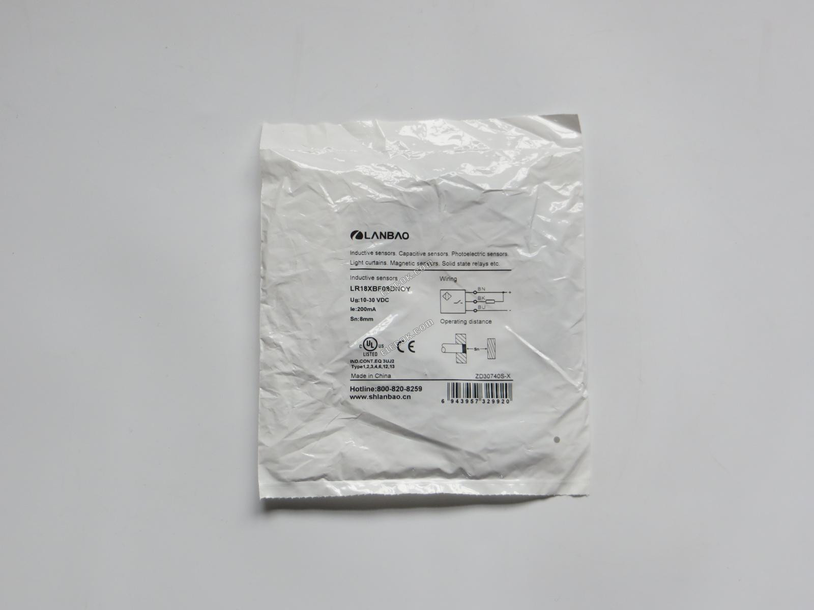 LANBAO LR18XBF08DNOY Distance Proximity Switch Sensor 