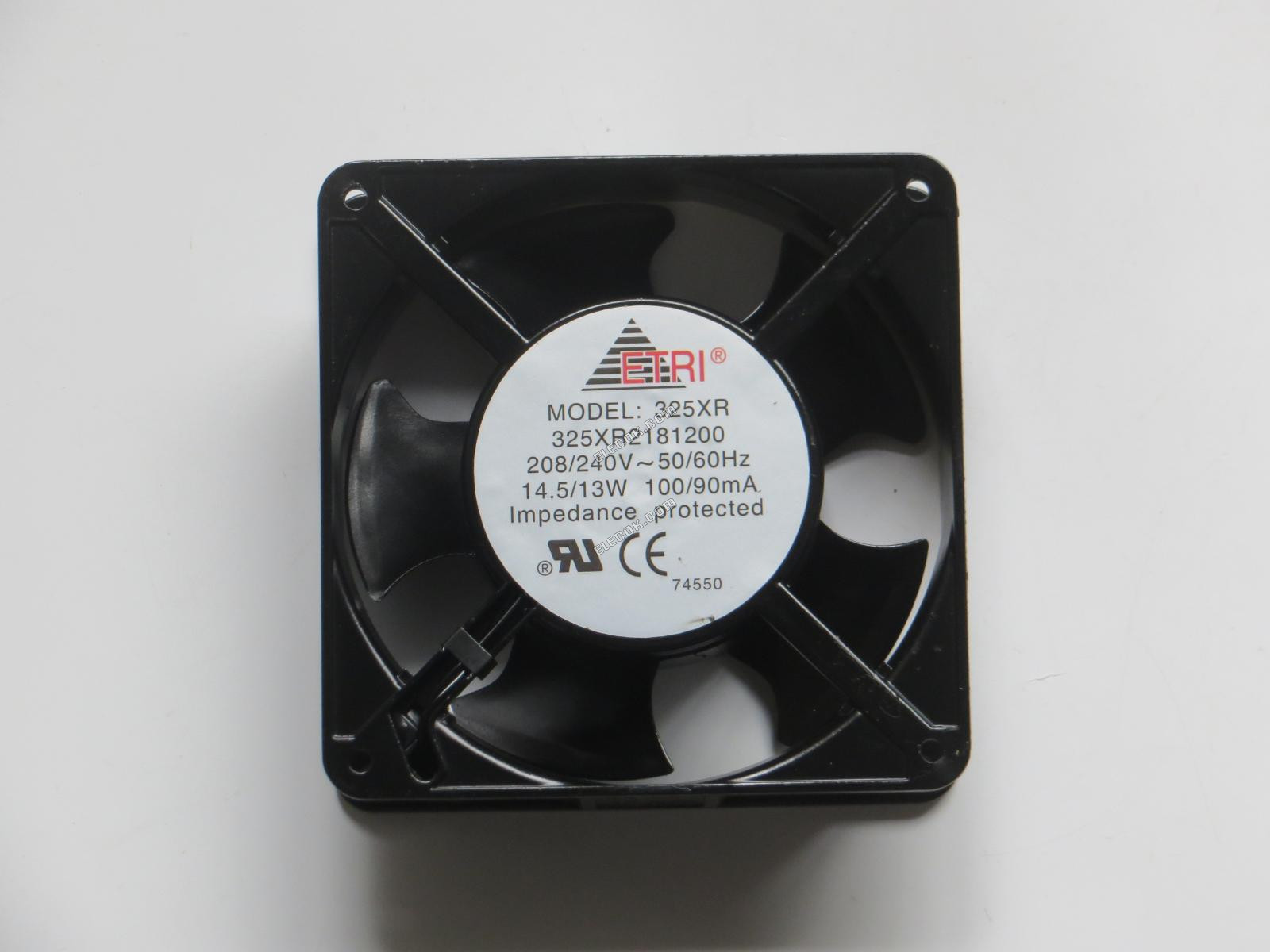 ETRI 325XR2181200 208/240V 100/90mA 14,5/13W Hűtőventilátor 