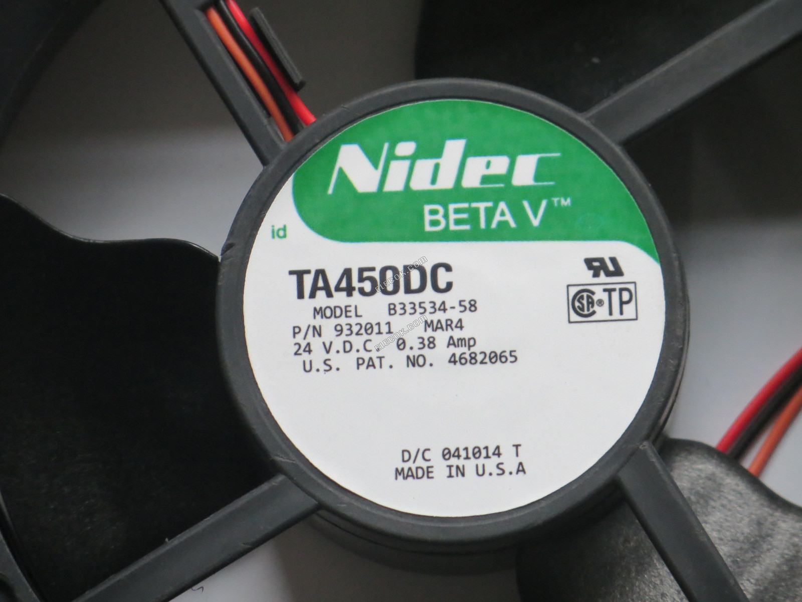 Nidec TA450DC B33534-58 24V 0,38A 3 vodiče Ventilátor 