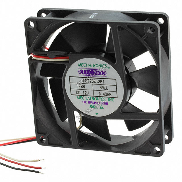 E9225E24B1-FSR-TTL Mechatronics VENTILáTOR AXIáLIS 92X25MM TACH 24VDC 3 Huzal Kivezetések 