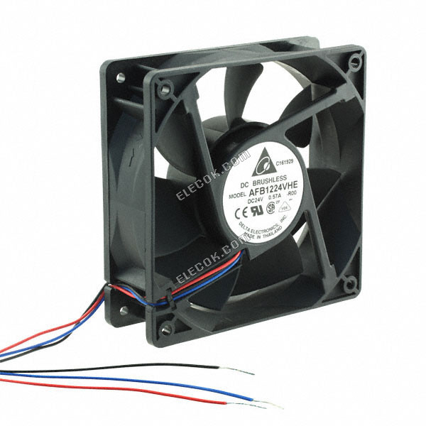 DELTA AFB1224VHE-R00 24V 0,57A 3 vezeték Hűtőventilátor 