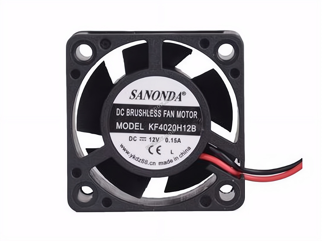SANONDA KF4020H12B Serverový čtvercový Ventilátor KF4020H12B 2 Vodiče 