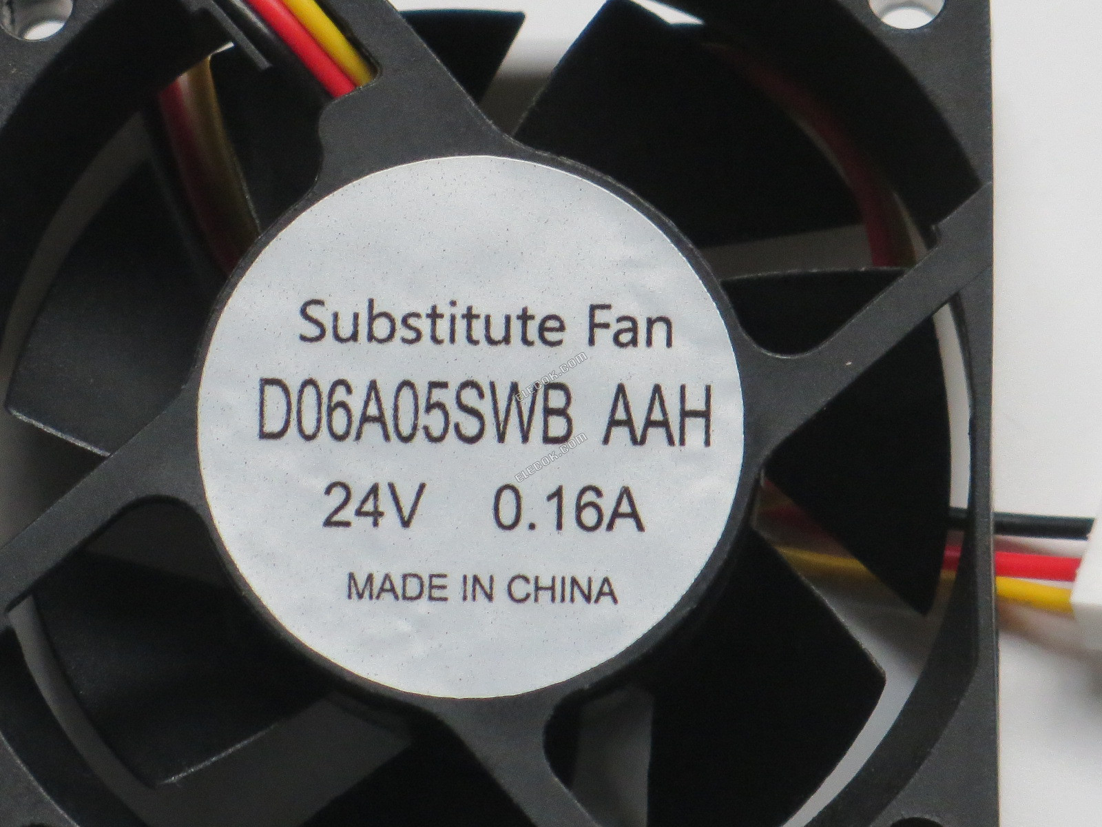 COSTECH D06A05SWB AAH 24V 0,16A 3 vodiče Chlazení Fan，Substitute 