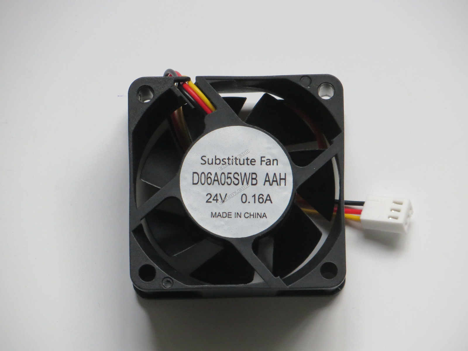 COSTECH D06A05SWB AAH 24V 0,16A 3 vodiče Chlazení Fan，Substitute 