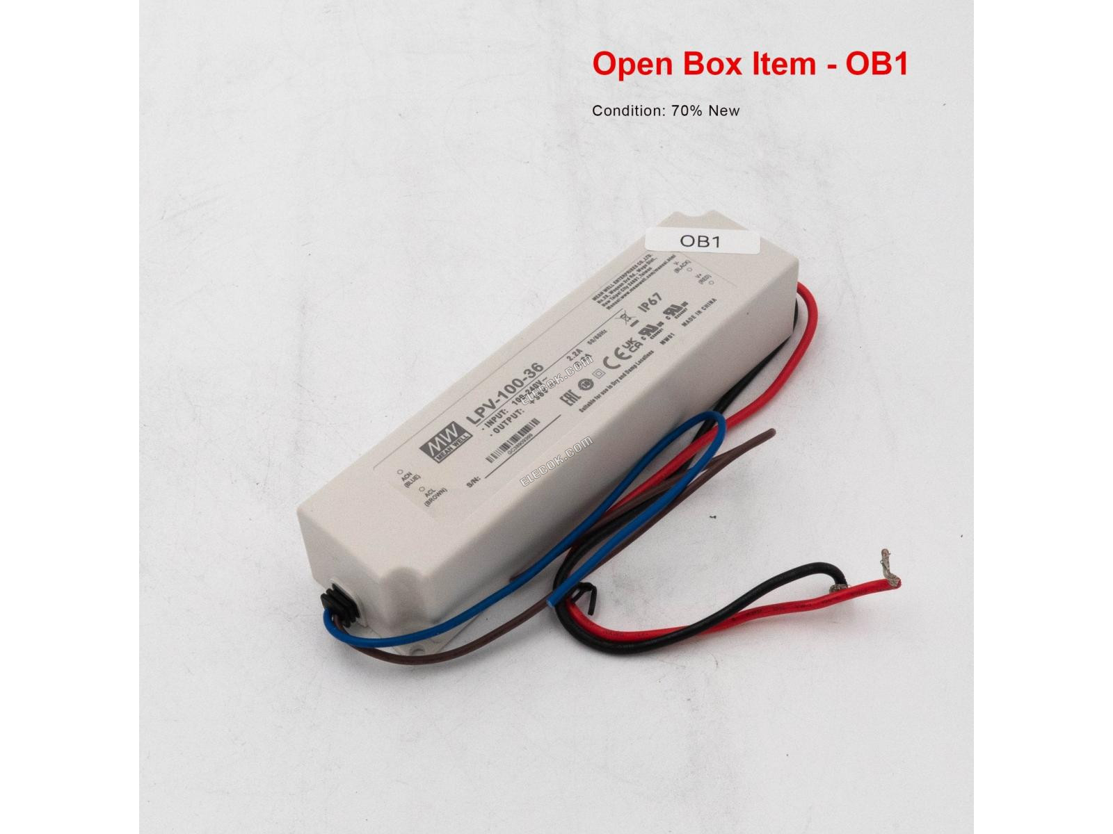 Mean Well LPV-100-36 Tápegység 100W 36V - Nyitott Box 
