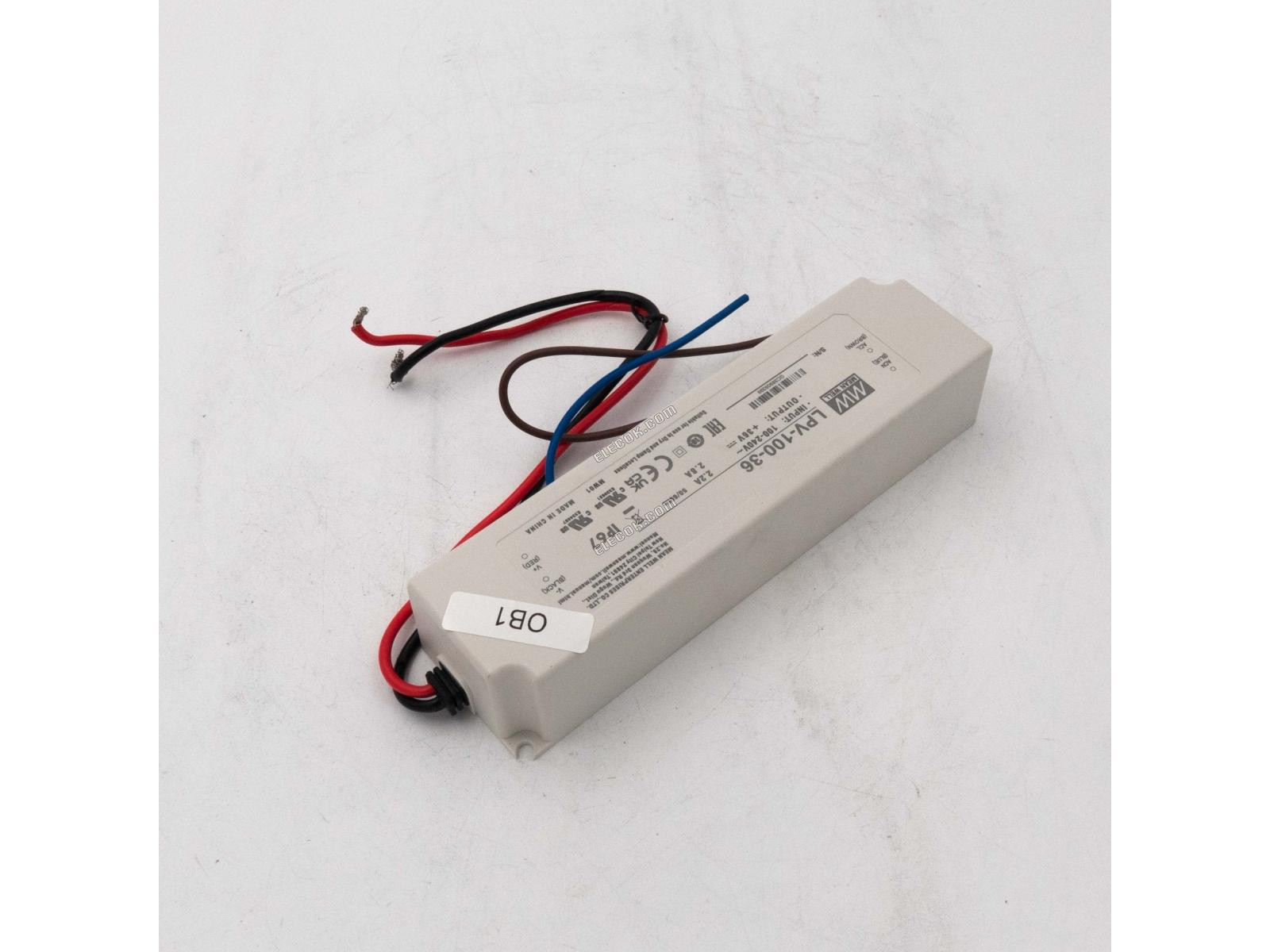 Mean Well LPV-100-36 Tápegység 100W 36V - Nyitott Box 