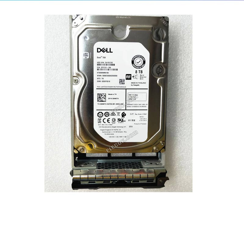 DELL 8T 8TB SAS 7.2K 512E hard disk 0M40TH M40TH ST8000NM0185，used