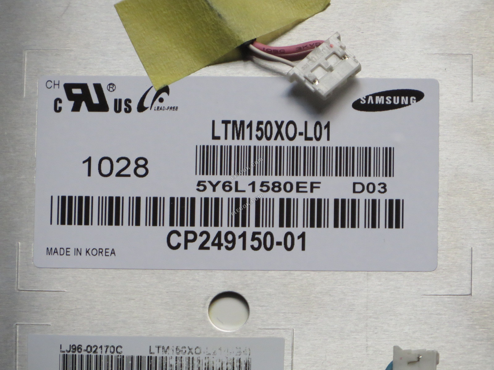 LTM150XO-L01 SAMSUNG 15" LCD Panel, használt 