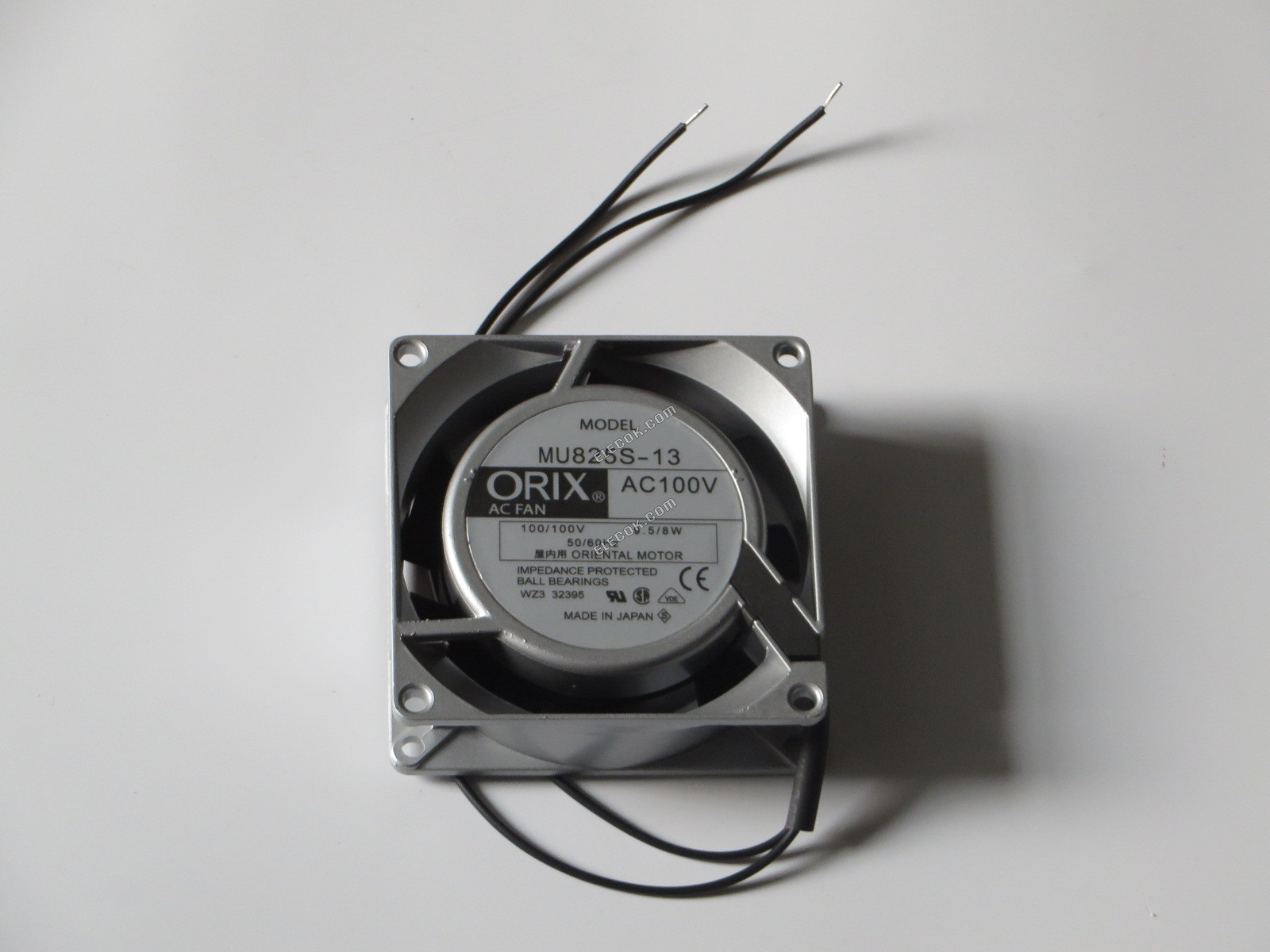 ORIX MU825S-13 100V 9,5/8W 2 vezeték Hűtőventilátor 
