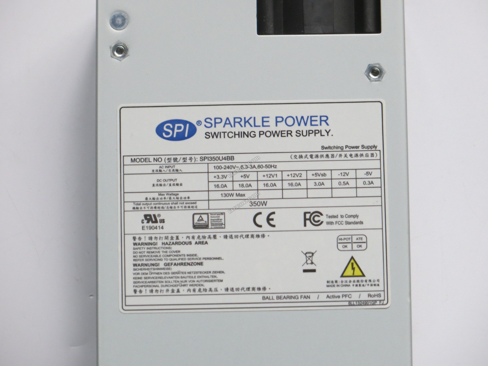 FSP Group Inc SPI350U4BM8 350W Server - Napájecí Zdroj, náhrada 