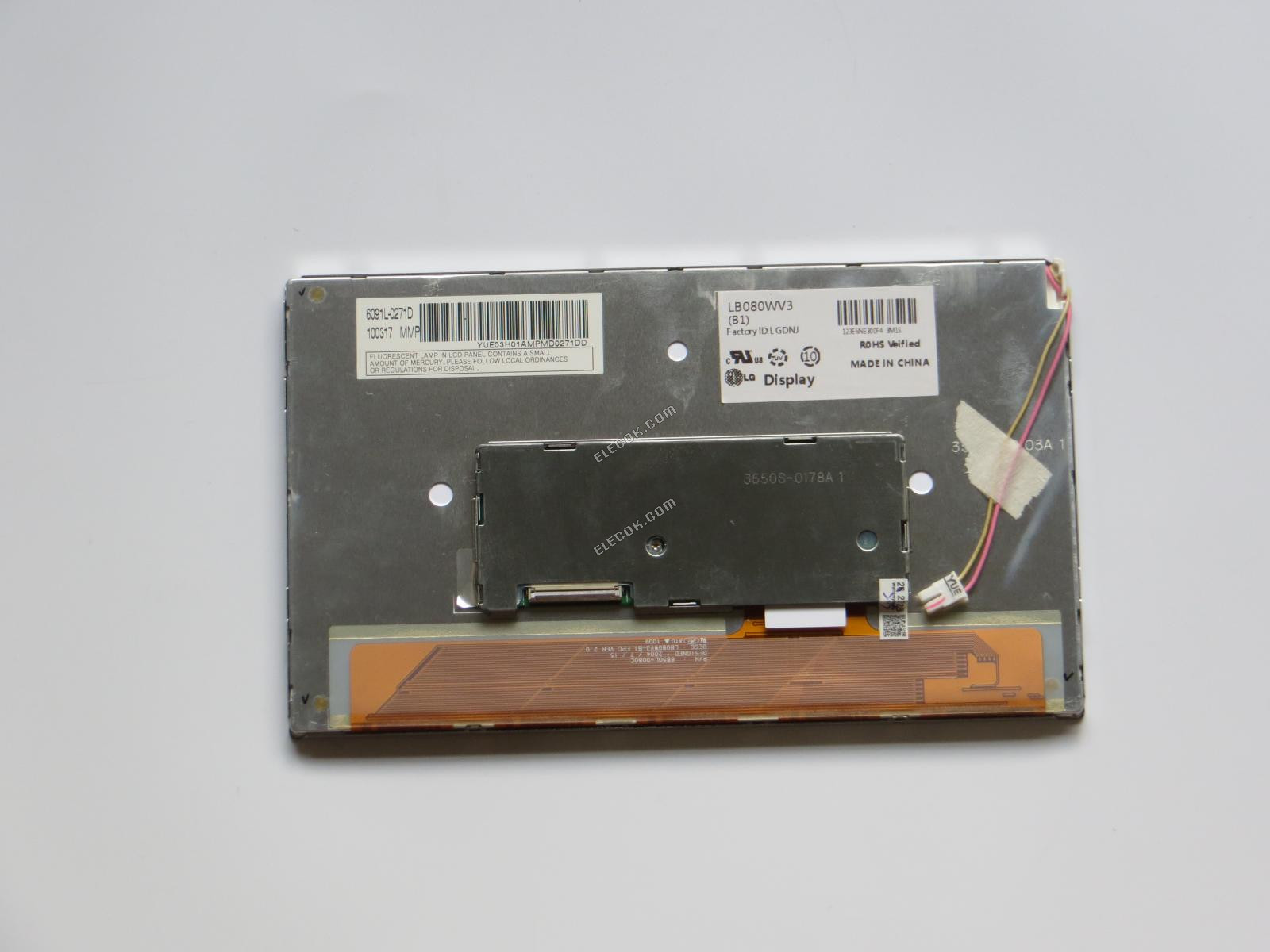 LB080WV3-B1 LG.Philips LCD 8.0" a-Si TFT-LCD Panel 