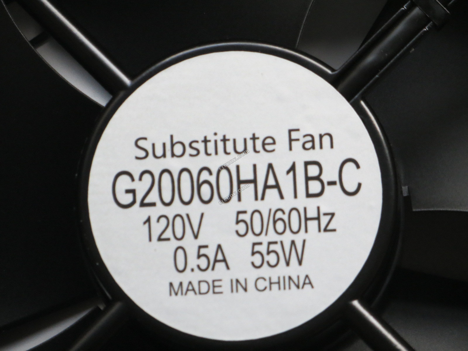 SHVT G20060HA1B-C 120V 0,5A 55W 2 vodiče Chladicí Ventilátor, náhrada 