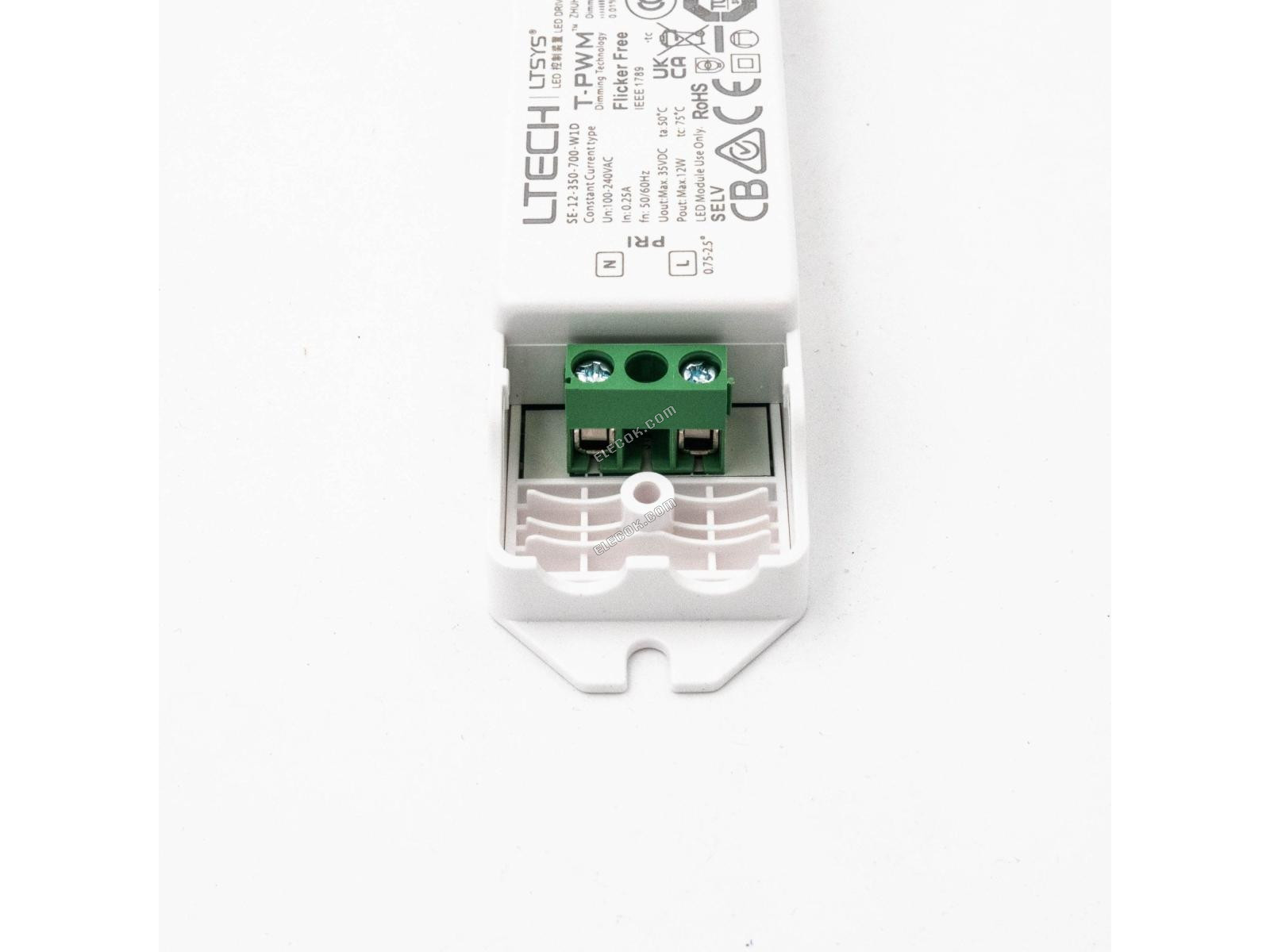 LTECH SE-12-350-700-W1D 12W 350mA ~ 700mA CC DALI2 LED Driver - Selectable Výstup 