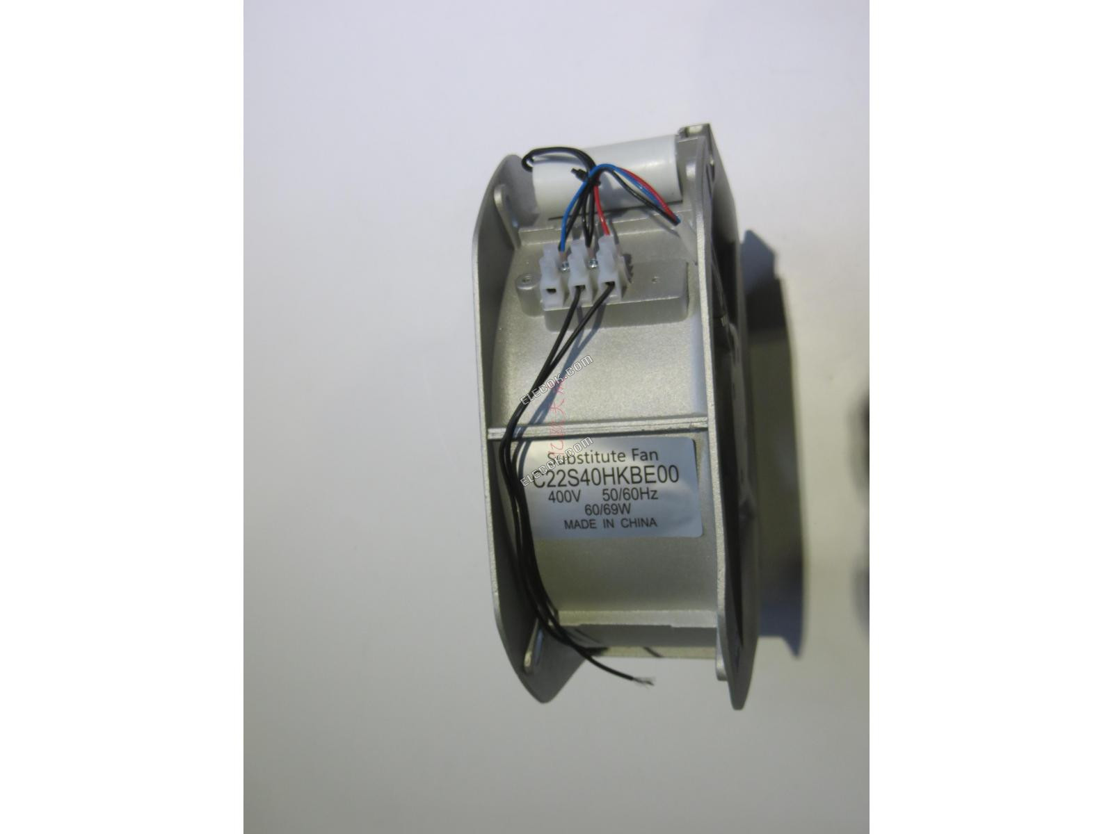 COSTECH C22S40HKBE00 400V 50/60HZ 0,14/0,13A 60/69W Hűtőventilátor, helyettesítő 225*225*80MM 