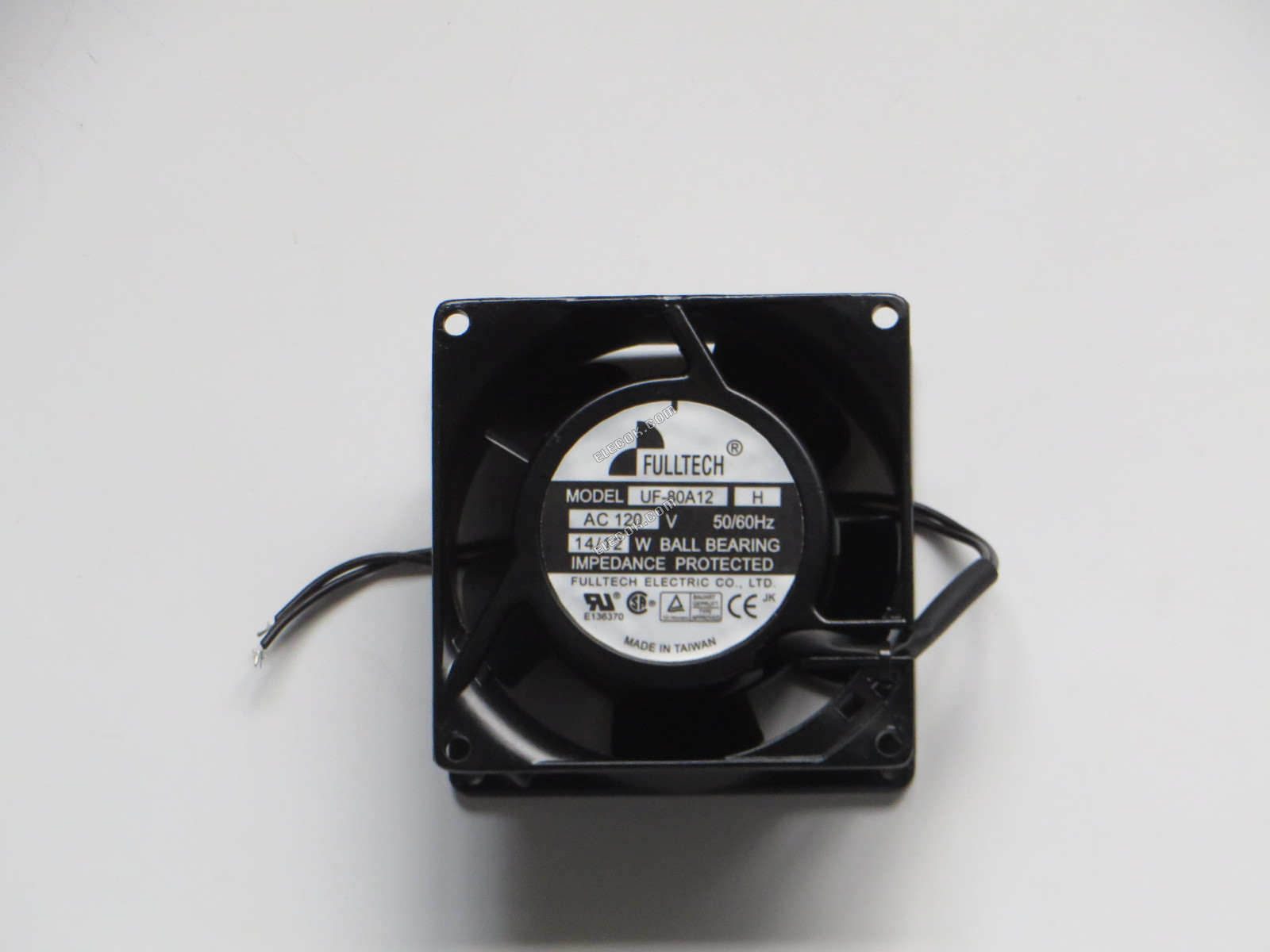 FULLTECH UF-80A12H 120V 12/14W 2 vezeték Hűtőventilátor 