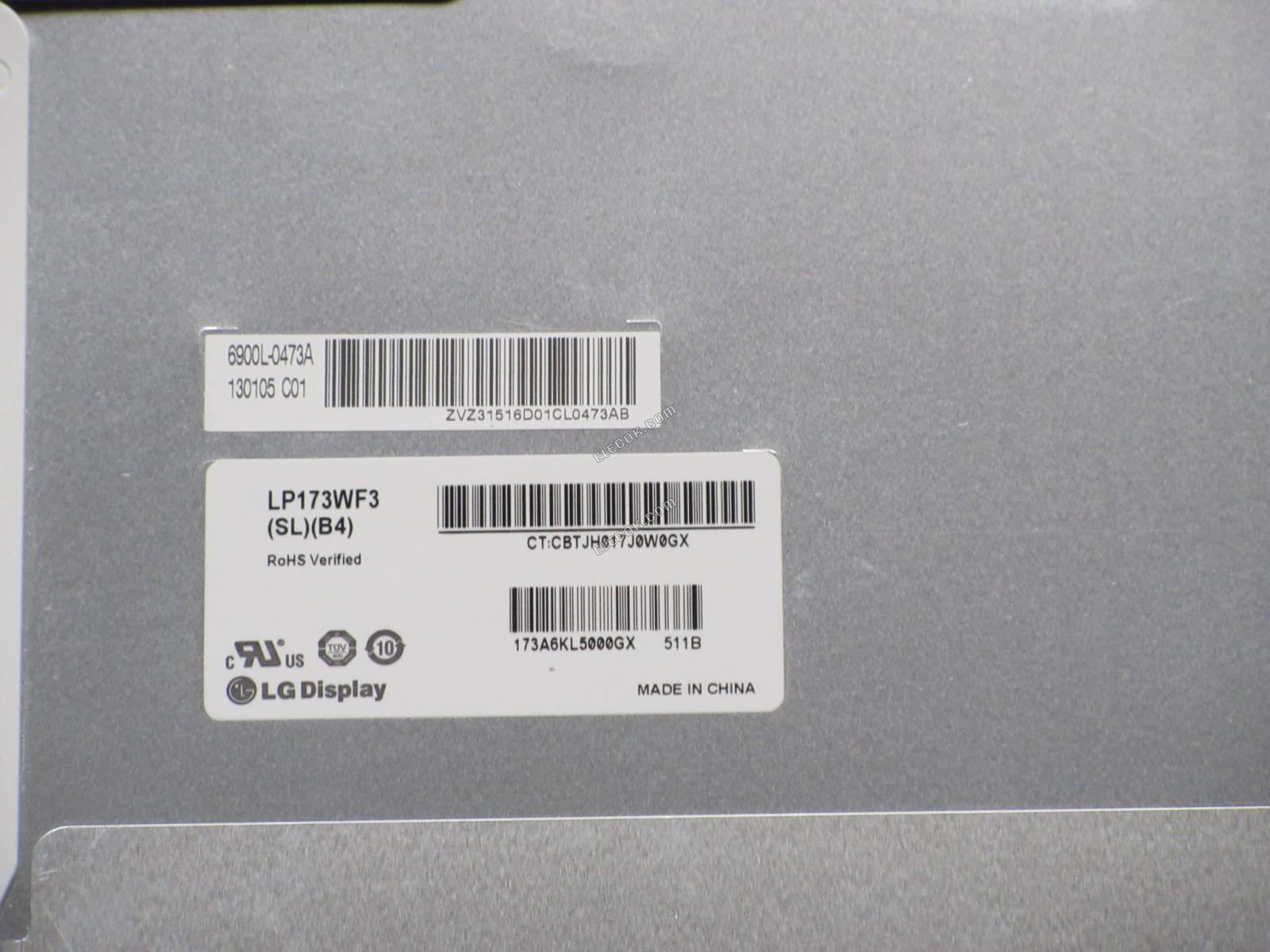 LP173WF3-SLB4 LG Display 17,3" a-Si TFT-LCD Panel 