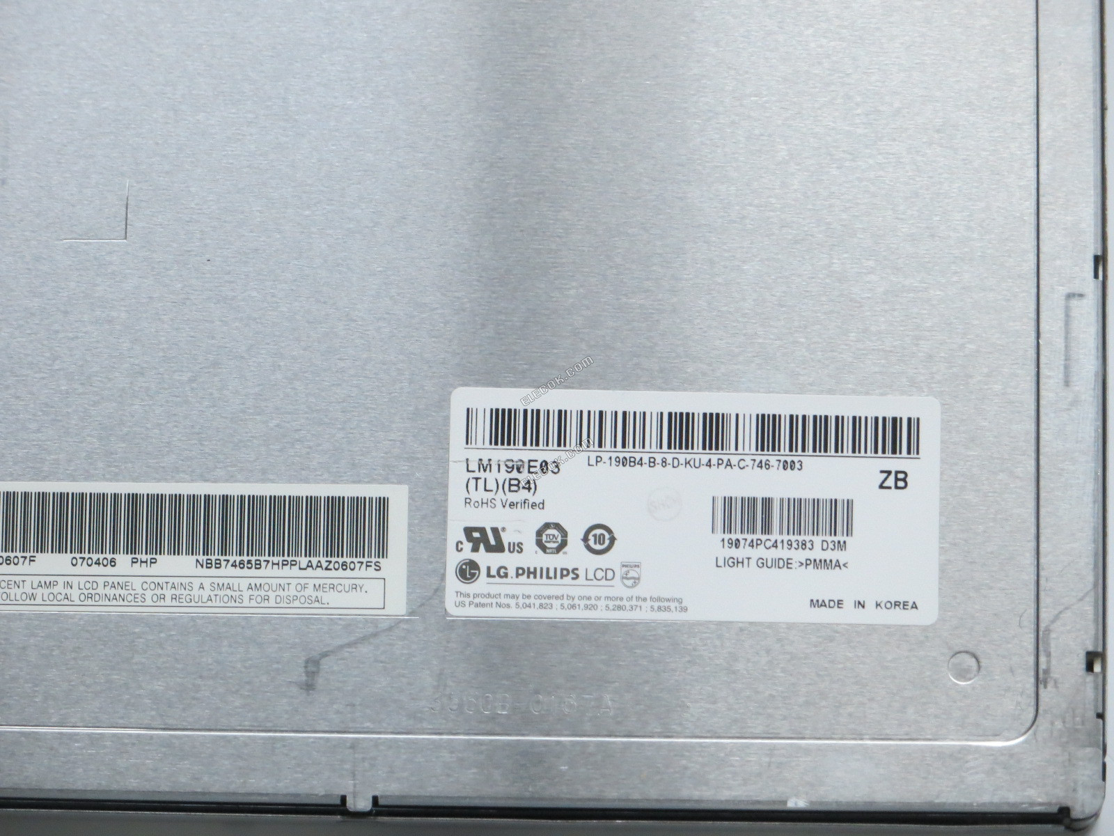 LM190E03-TLB4 LG.Philips LCD 19.0" a-Si TFT-LCD Panel 