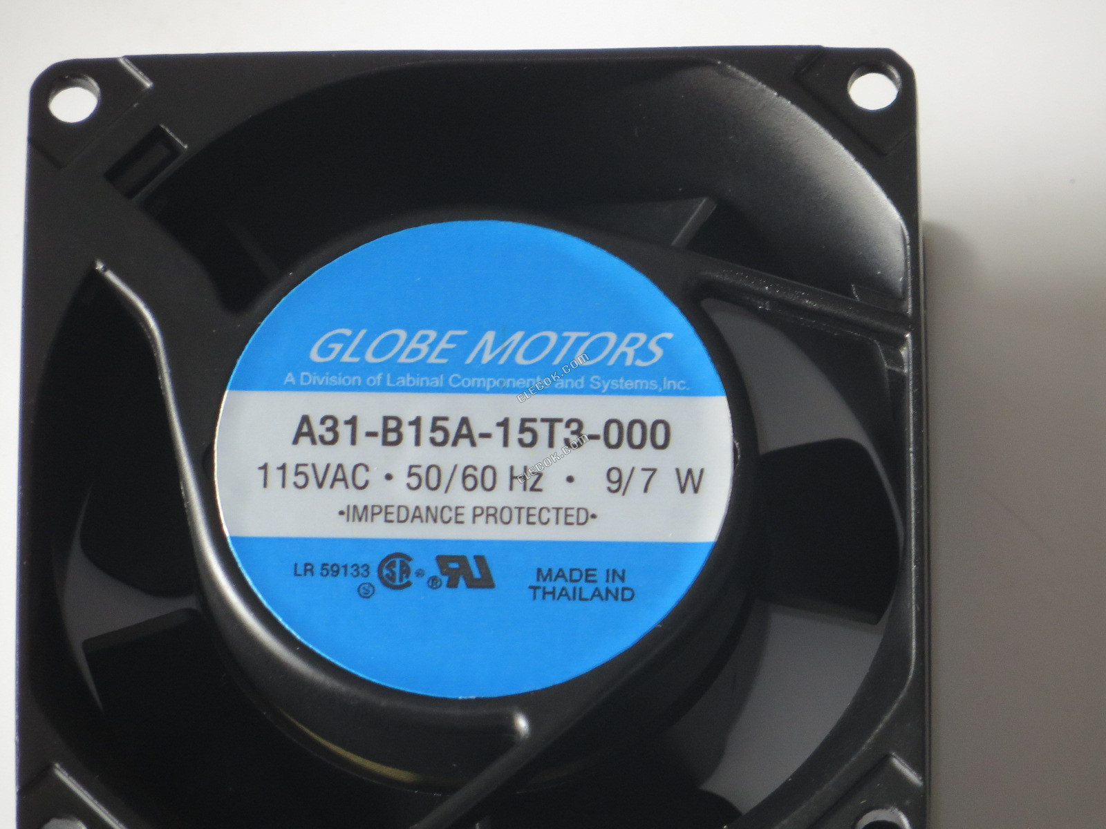 Globe motors A31-B15A-15T3-000 115V 9/7W Chladicí Ventilátor 