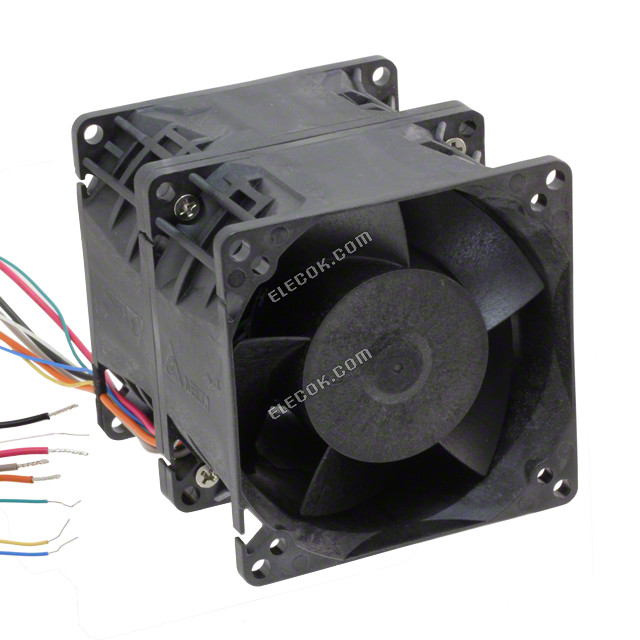 GFM0812DUB7S Delta Electronics 80X86MM 12V DC VENTILáTOR W/PWM říZENí 4 Vodič Vývody per Ventilátor 