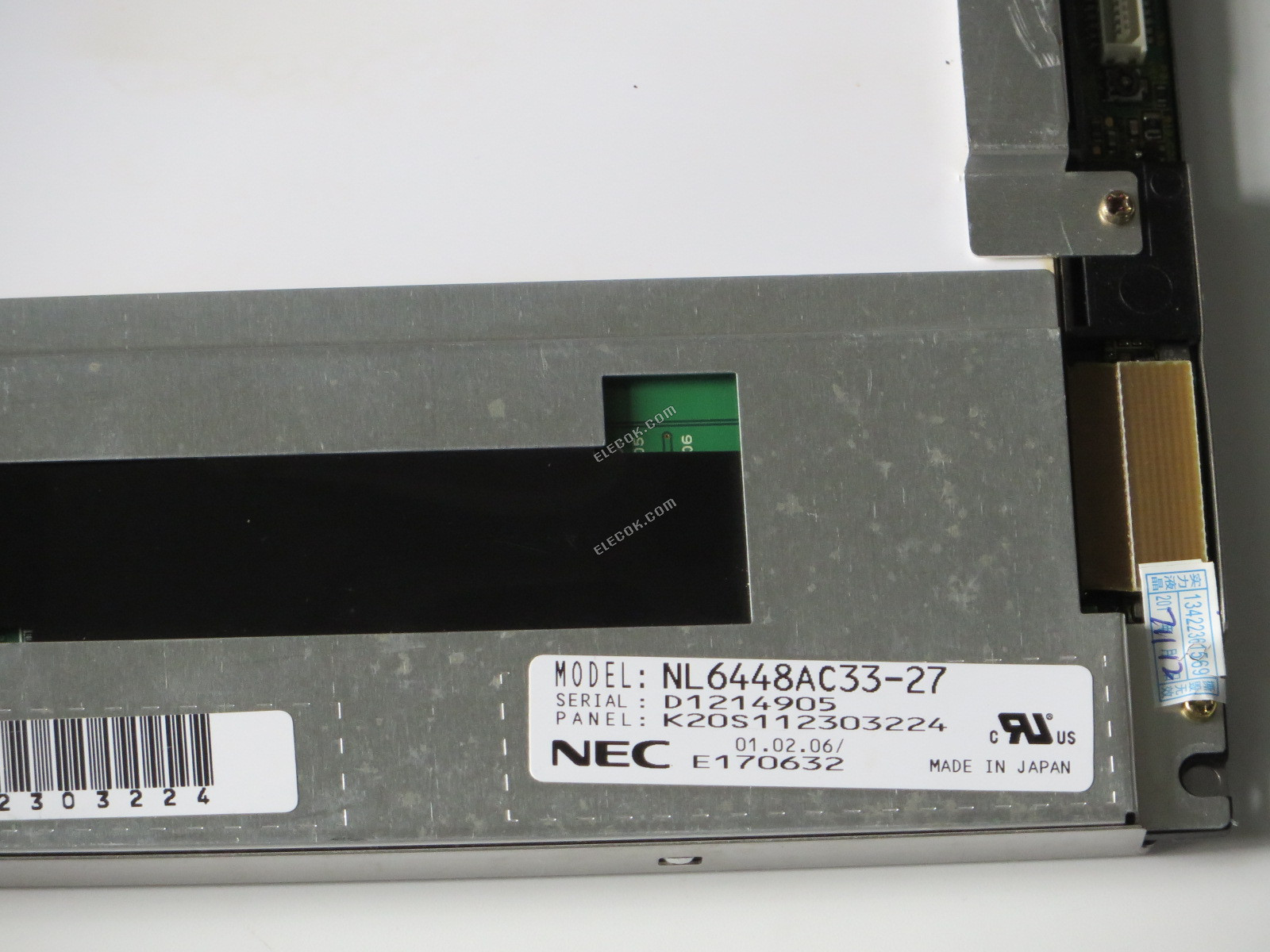 NL6448AC33-27 NEC 10,4" A-Si TFT-LCD Panel használt 