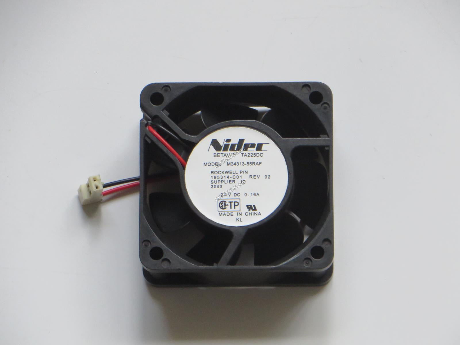 Nidec M34313-55RAF 24V 0,16A 2 vezeték hűtőventilátor 