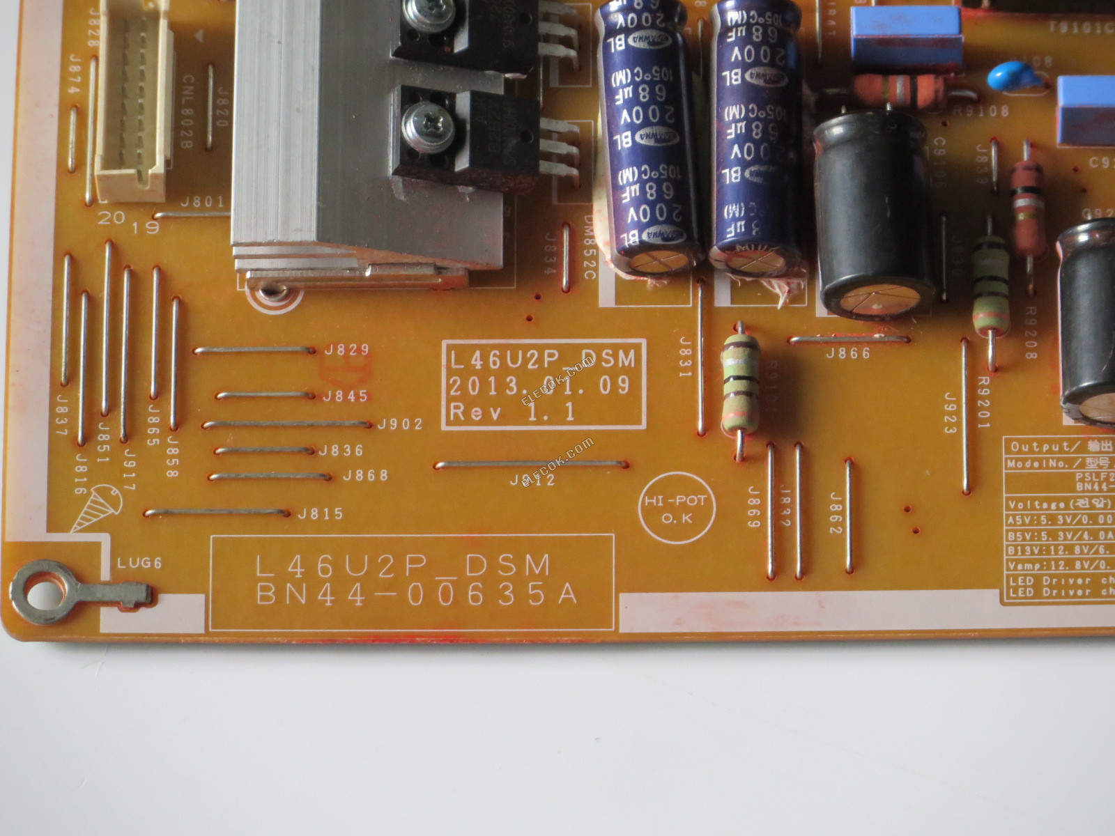 Samsung BN44-00635A L46U2P_DSM Tápegység, használt 