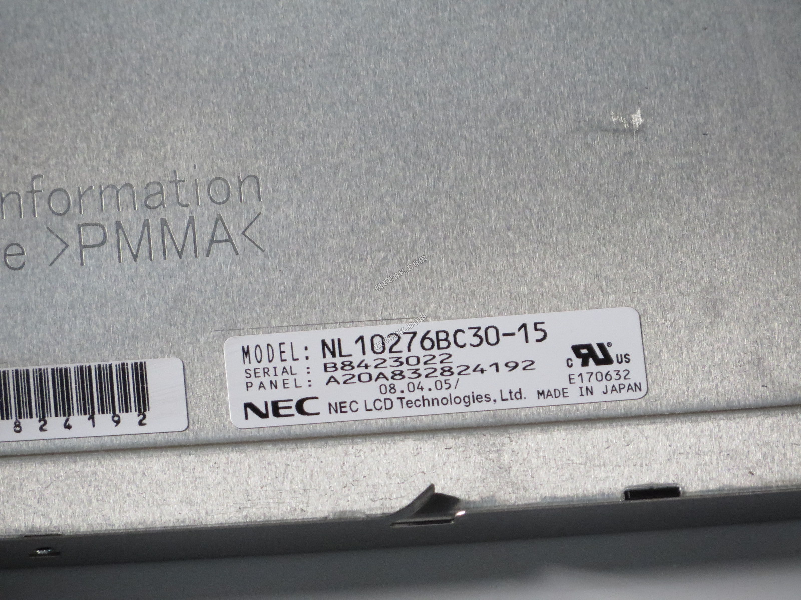 NL10276BC30-15 NEC 15.0" A-Si TFT-LCD Panel 