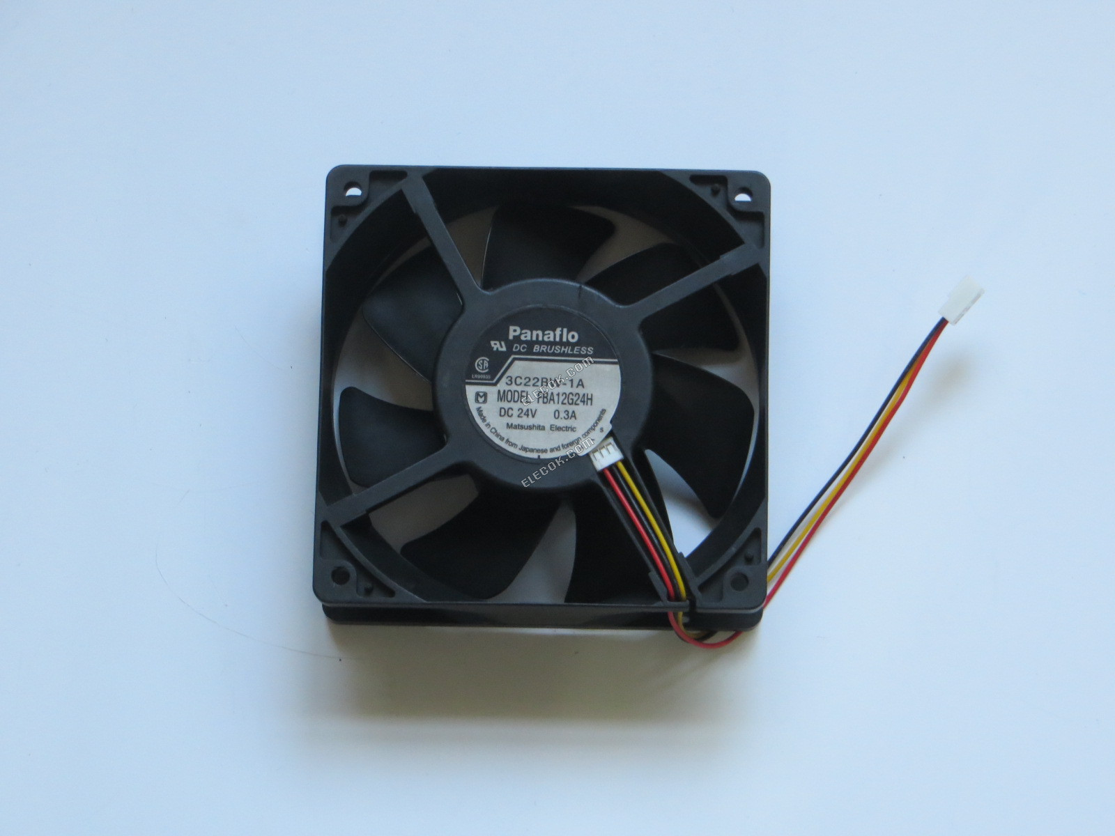 Panaflo FBA12G24H 24V 0,3A 3 vezeték Hűtőventilátor 