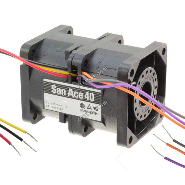 Sanyo 9CRD0412P5J03 12V 1,15A 13,8W Chladicí Ventilátor 