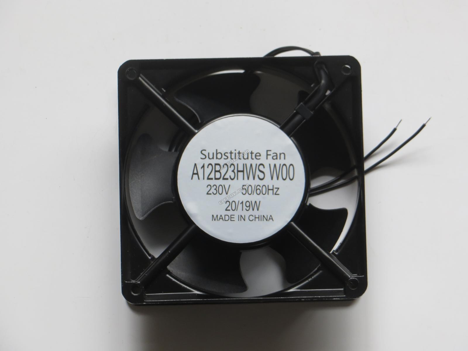 COSTECH A12B23HWS W00 230V 20/19W 2 vezeték Hűtőventilátor csatlakozó nélkül, helyettesítő 