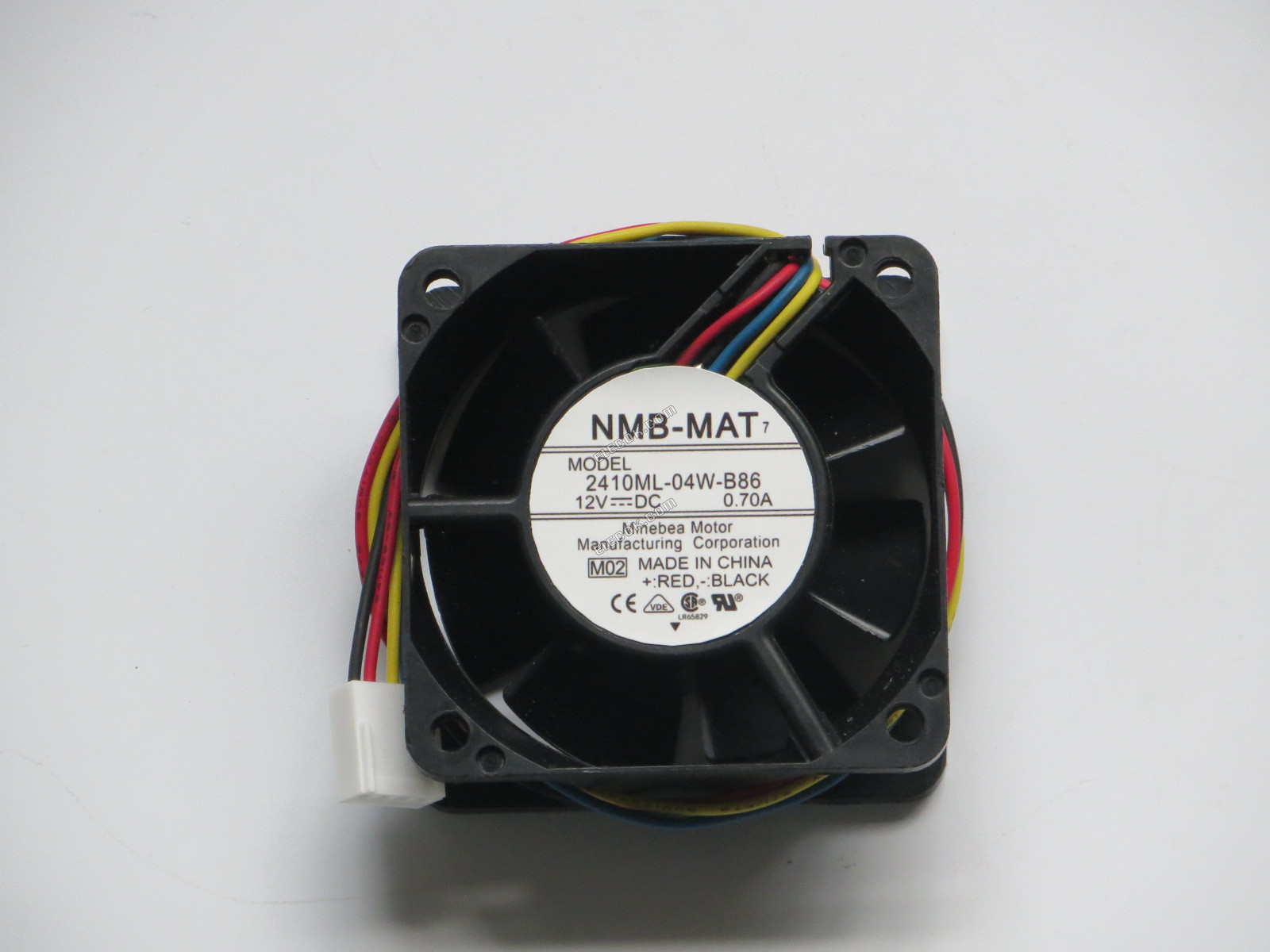 NMB 2410ML-04W-B86 12V 0,7A 4 vezeték Hűtőventilátor 