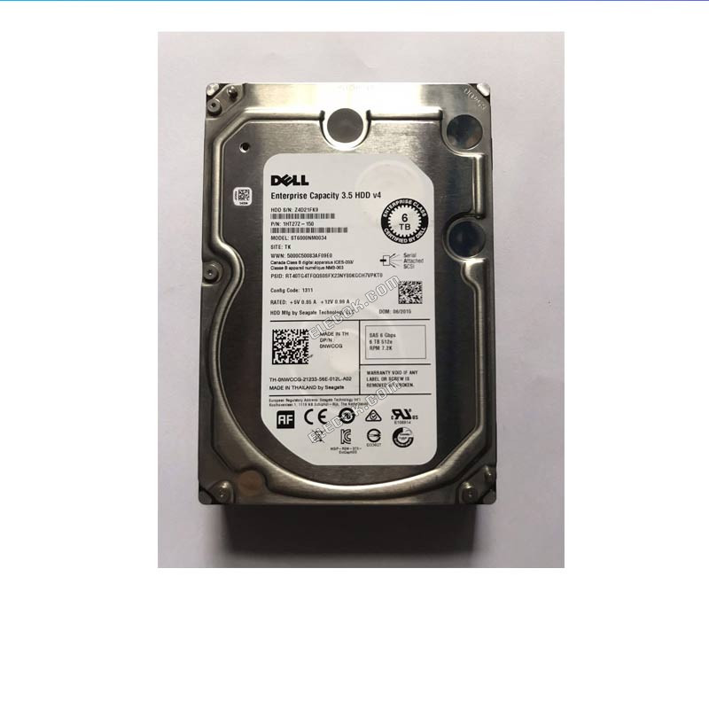 DELL HDD 6TB 7.2K 3.5 12G SAS 0HXN6P R720 server hard drive