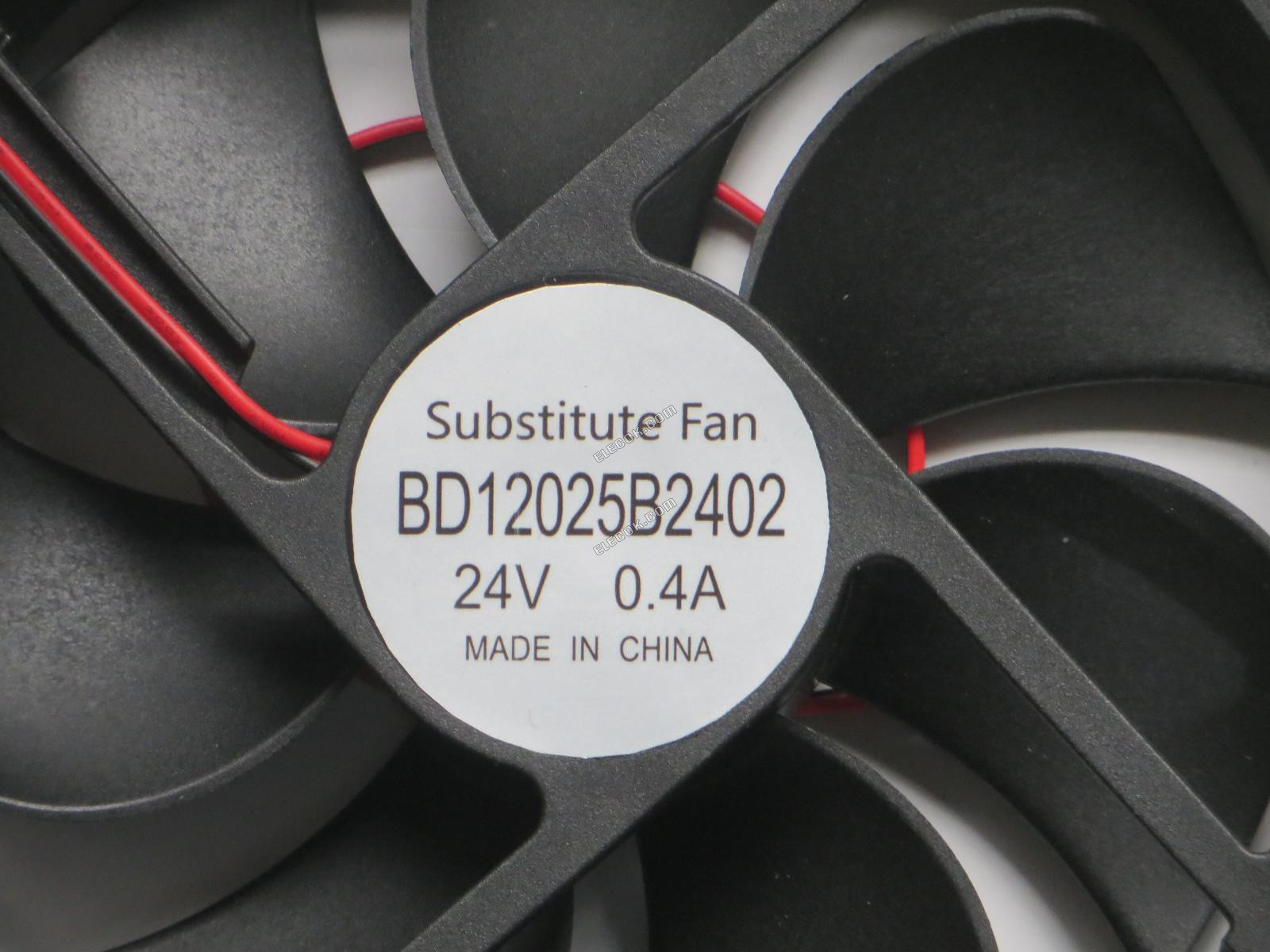 Beder BD12025B2402 24V 0.40A, 2 vodiče Ventilátor Chlazení Serveru, náhrada 