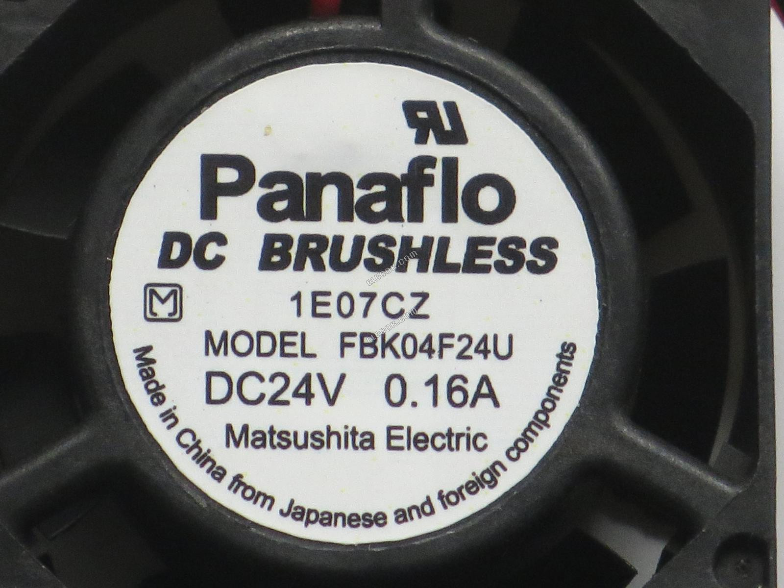 Panaflo FBK04F24U 24V 0,16A 2,4W 2 vodiče Chladicí Ventilátor 