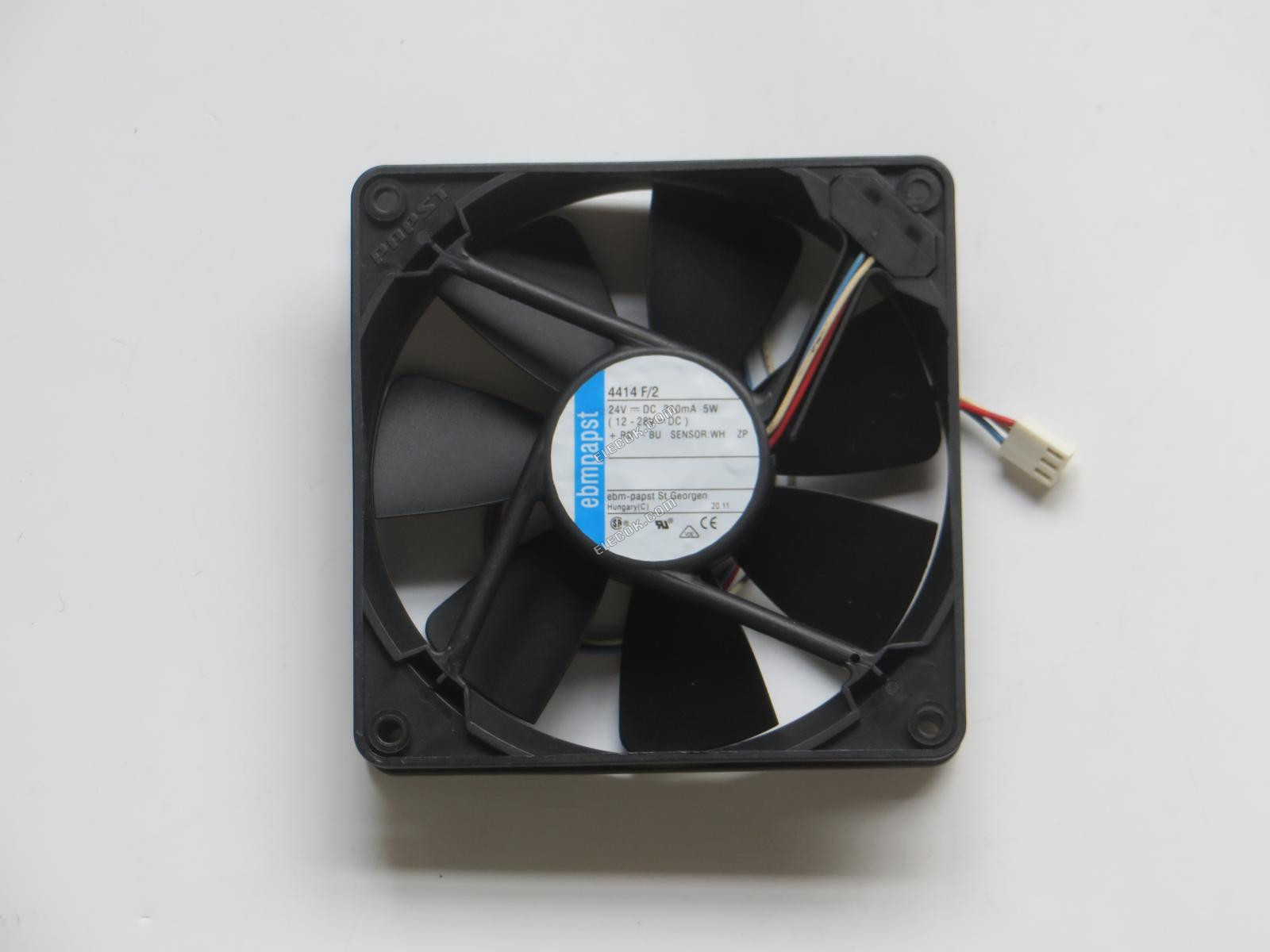 EBM-Papst 4414F/2 24V 210MA 5W 3 vezeték Hűtőventilátor 