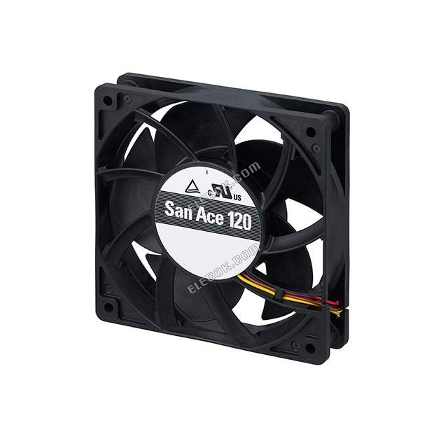 9GA1248P4G001 Sanyo Denki VENTILáTOR AXIáLIS 120X25.4MM 48VDC HUZAL 4 Huzal Kivezetések 