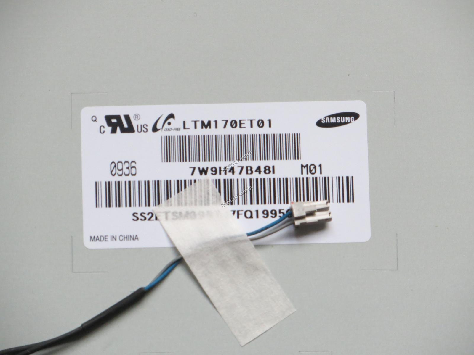 LTM170ET01 SAMSUNG 17.0" A-si TFT-LCD Panel, Nepoužité Staré Skladové Zásoby 