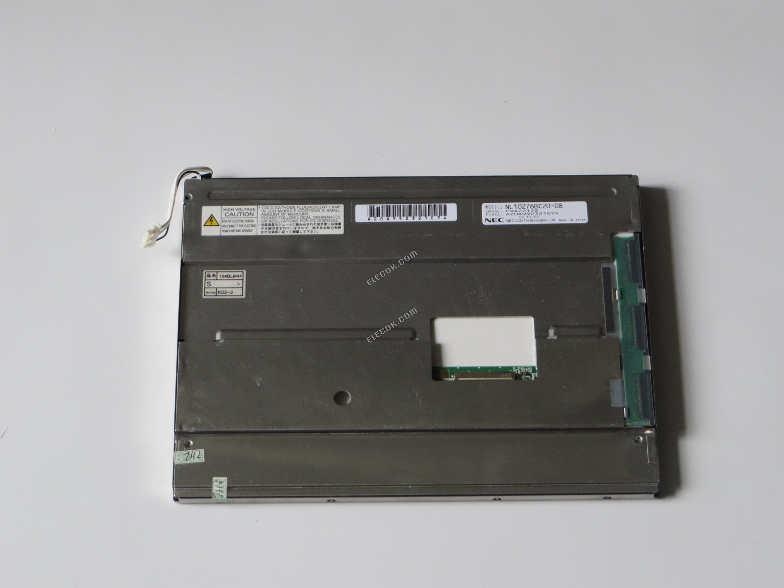 NL10276BC20-08 NEC 10,4" A-Si TFT-LCD Panel használt 