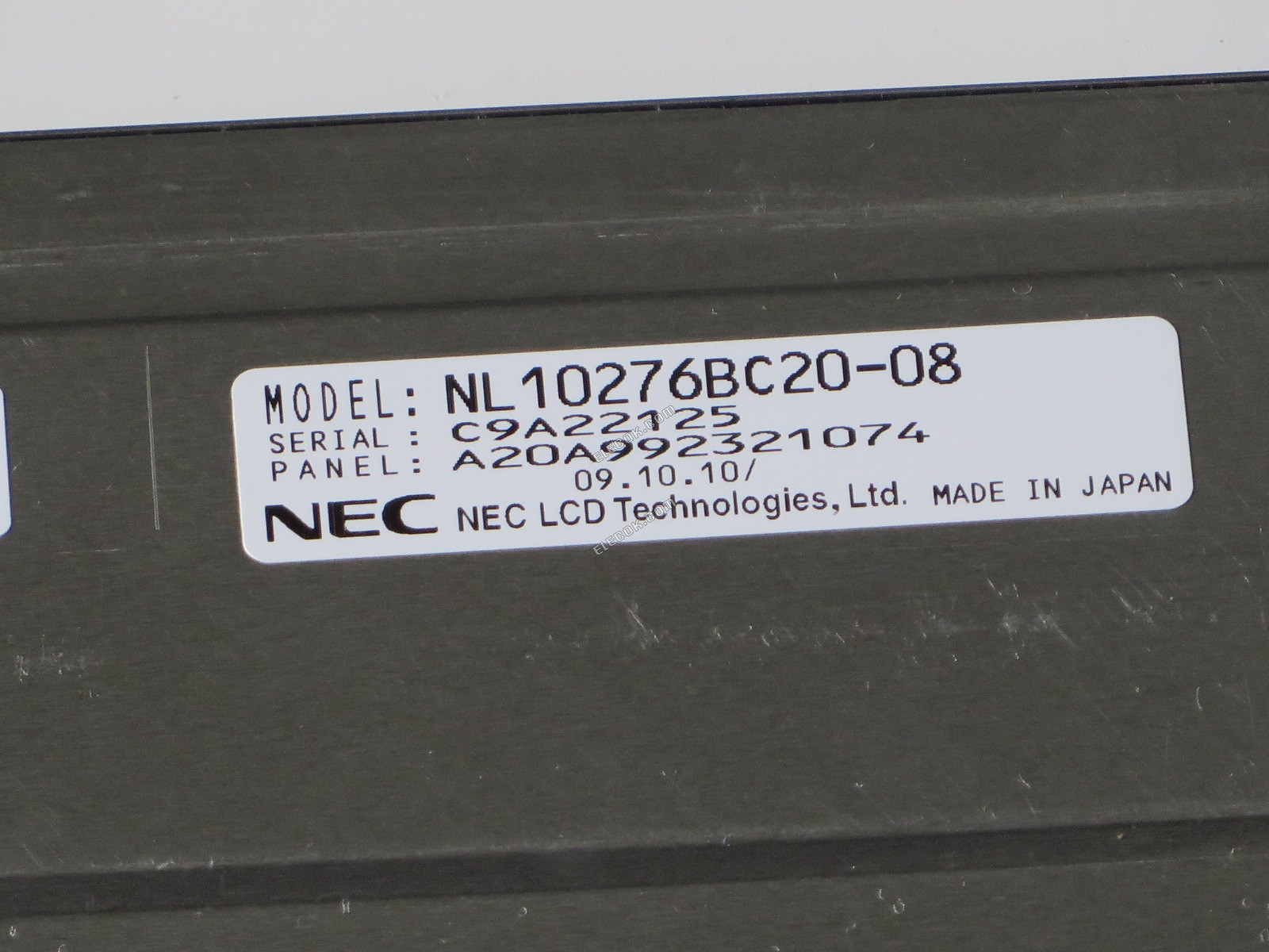 NL10276BC20-08 NEC 10,4" A-Si TFT-LCD Panel használt 
