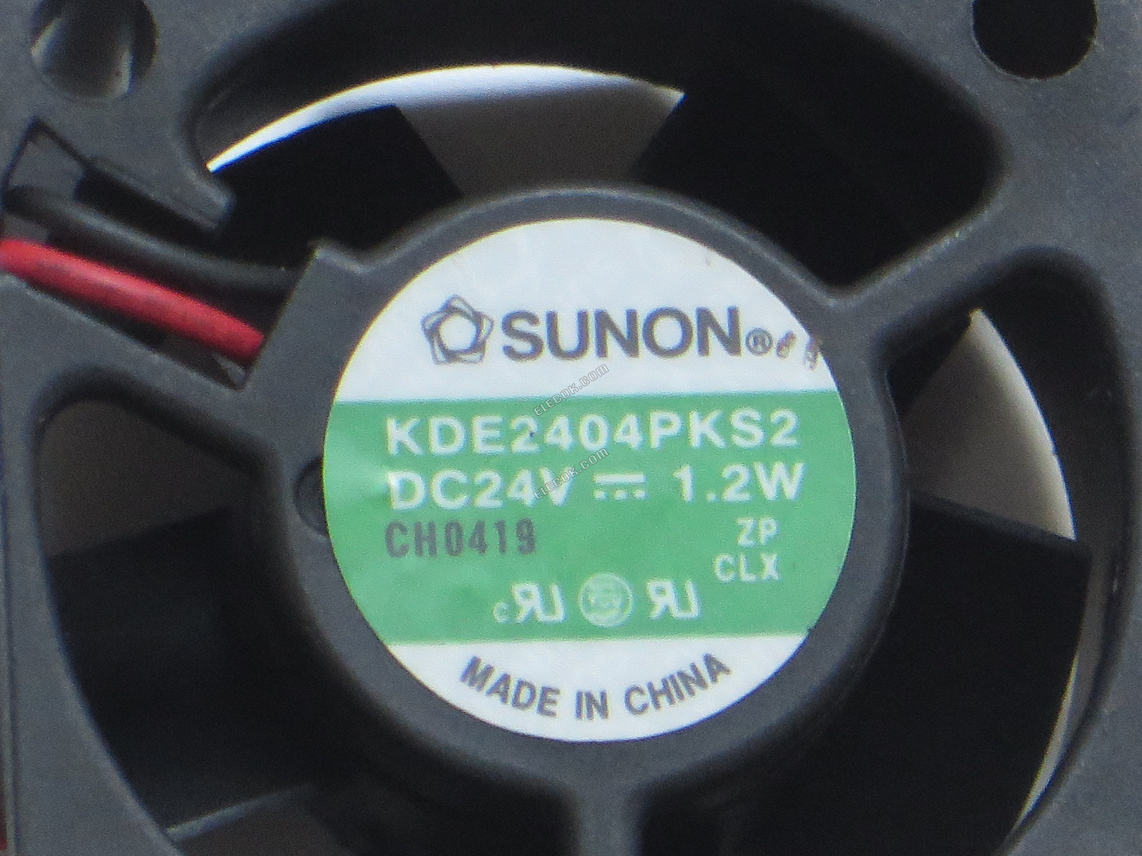 SUNON KDE2404PKS2 24V 1,2W 2 vezeték Hűtőventilátor 