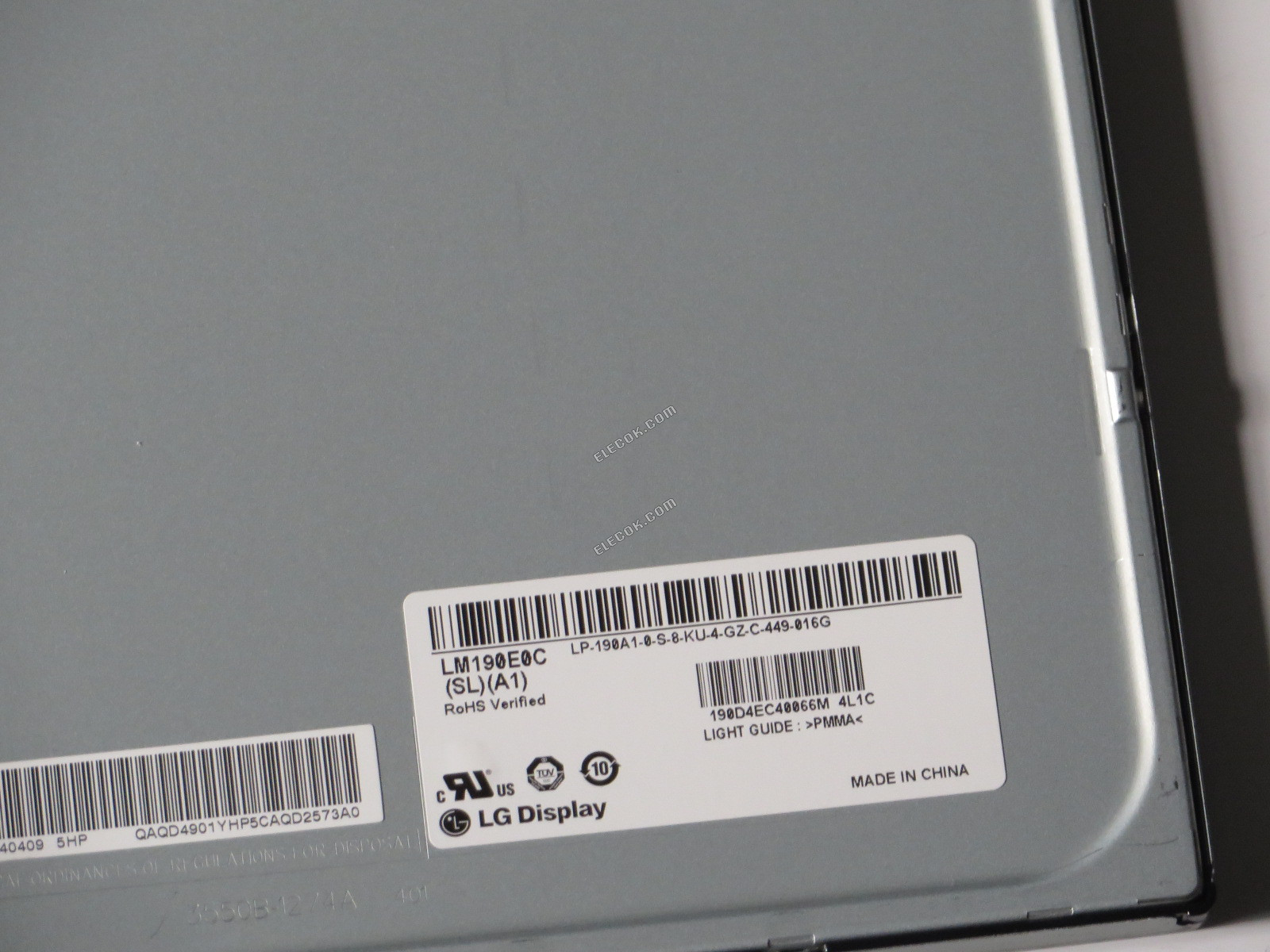 LM190E0C-SLA1 LG Display 19.0" a-Si TFT-LCD Panel 