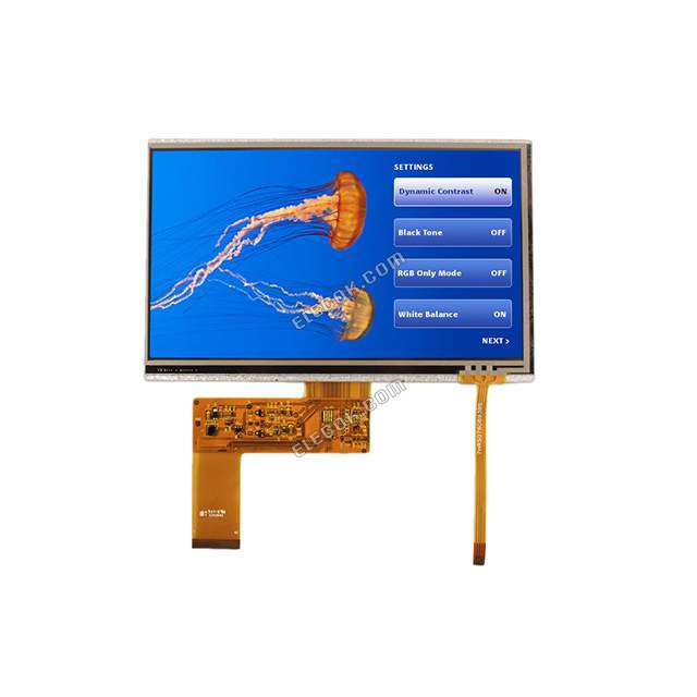 NHD-7.0-800480EF-ASXV#-T Newhaven Display TFT Displays & Tartozékok 7.0" Premium TFT MVA Nézet Resis érintés 