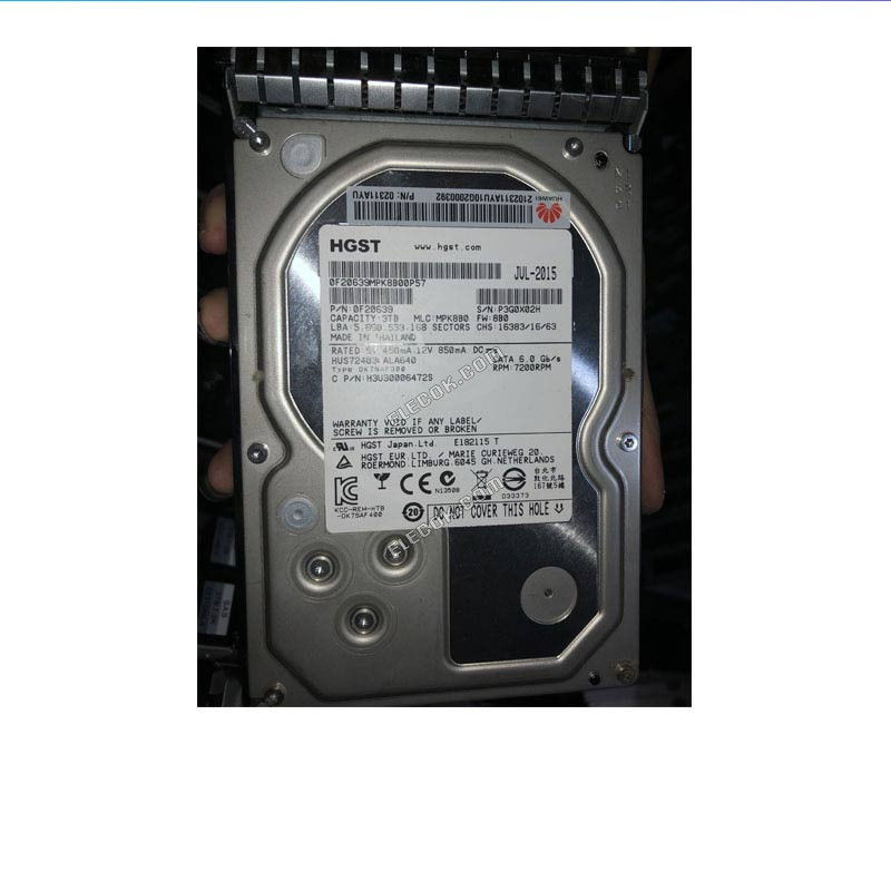 For Huawei 02311AYU 3TB SATA 7.2K 3.5 64MB N3000ST7W3 server hard drive