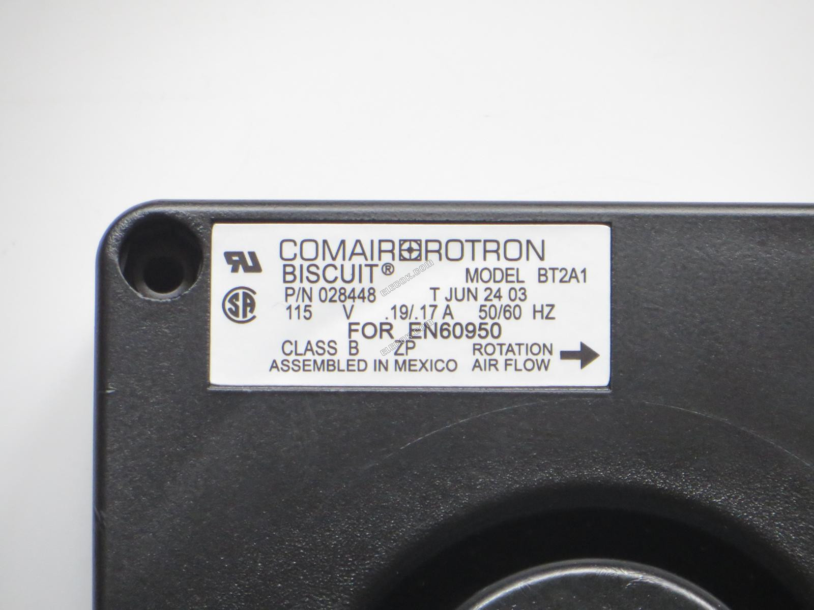 Comair Rotron BT2A1 115V 0,19/0,17A 14,5W Chladicí Ventilátor repasovaný 