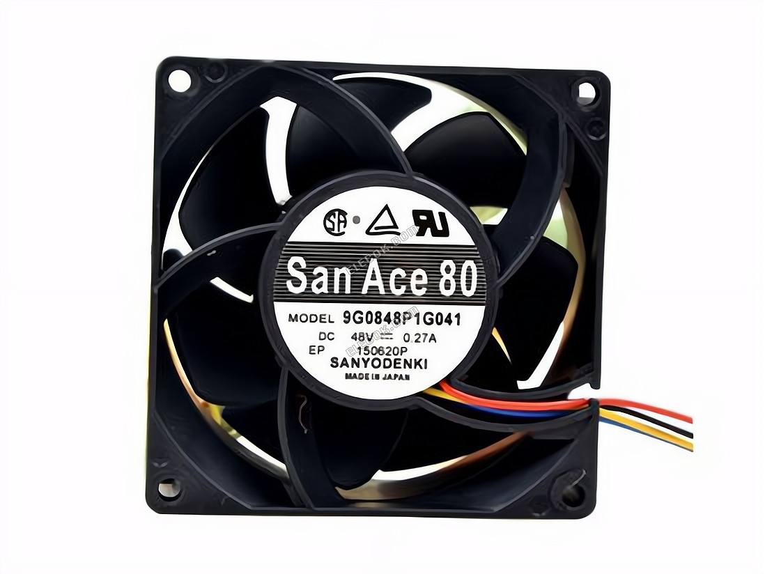 Sanyo Denki 9G0848P1G041 Szerver Négyzet Alakú Ventilátor 9G0848P1G041 4 Vezeték 