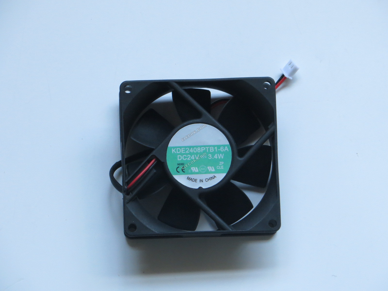 SUNON KDE2408PTB1-6A 24V 3,4W 2 vodiče Chladicí Ventilátor, Repasovaný 