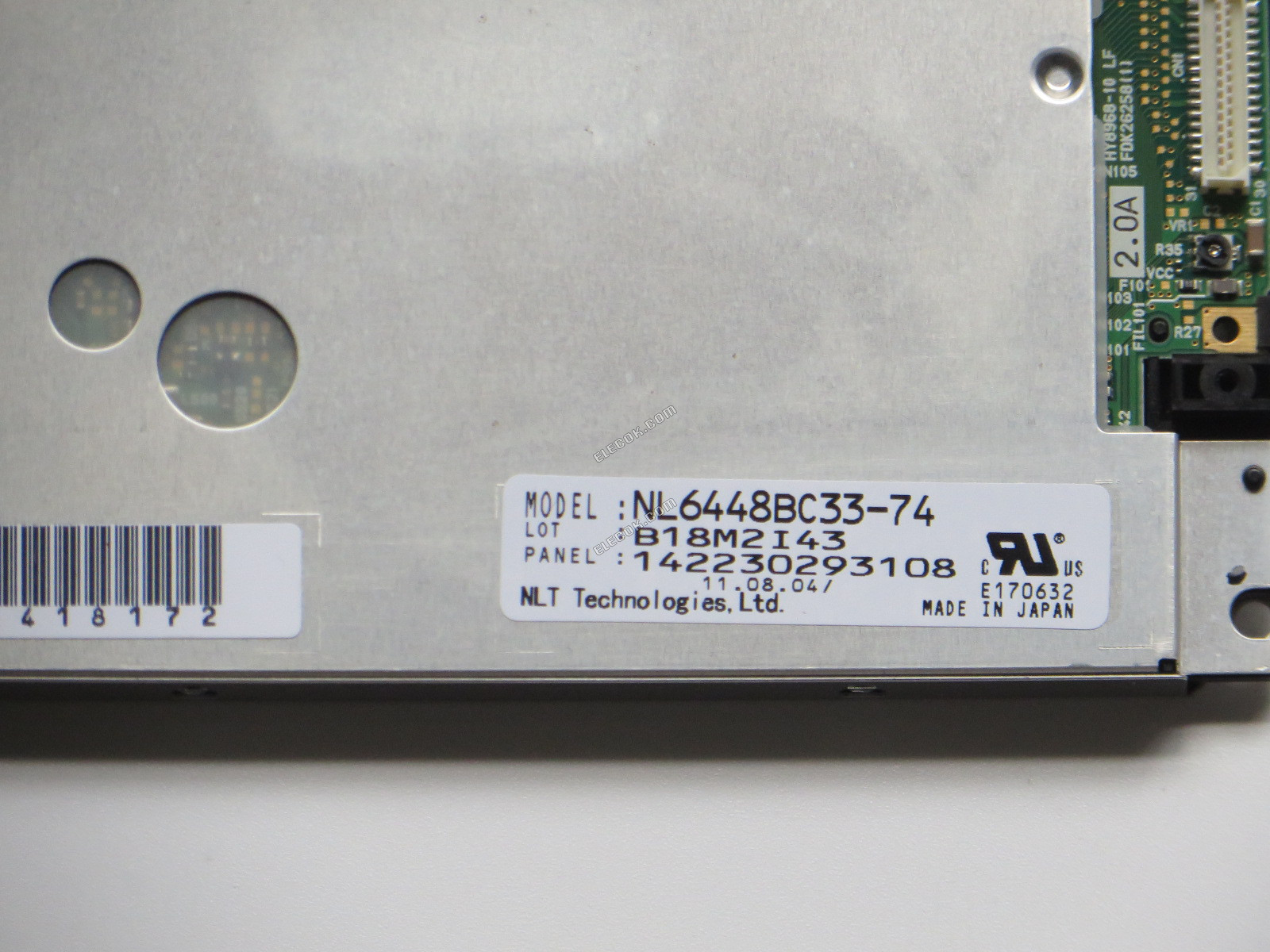 NL6448BC33-74 NEC 10,4" a-Si TFT-LCD Panel 