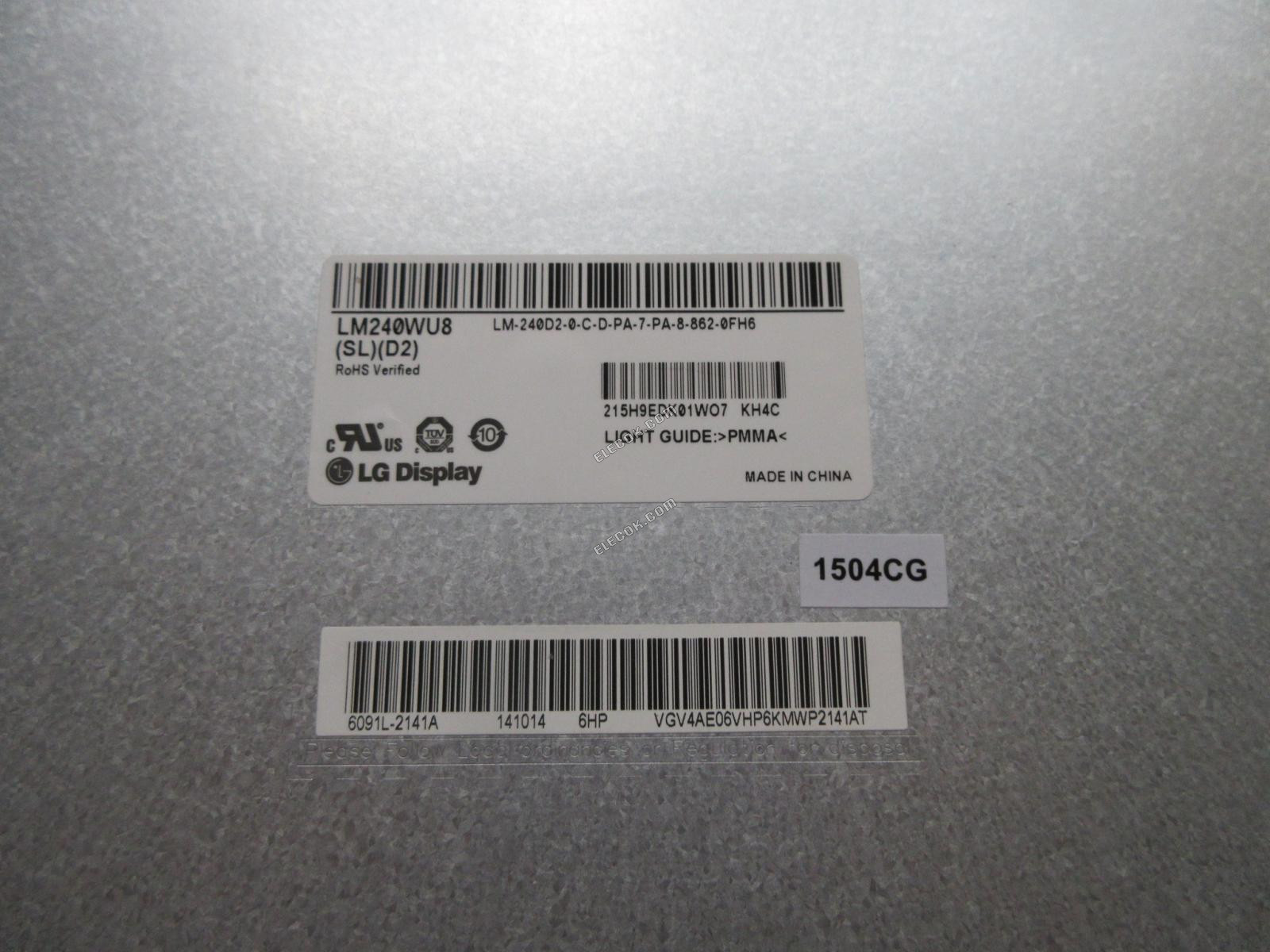 LM240WU8-SLD2 LG Display 24.0" a-Si TFT-LCD Panel 